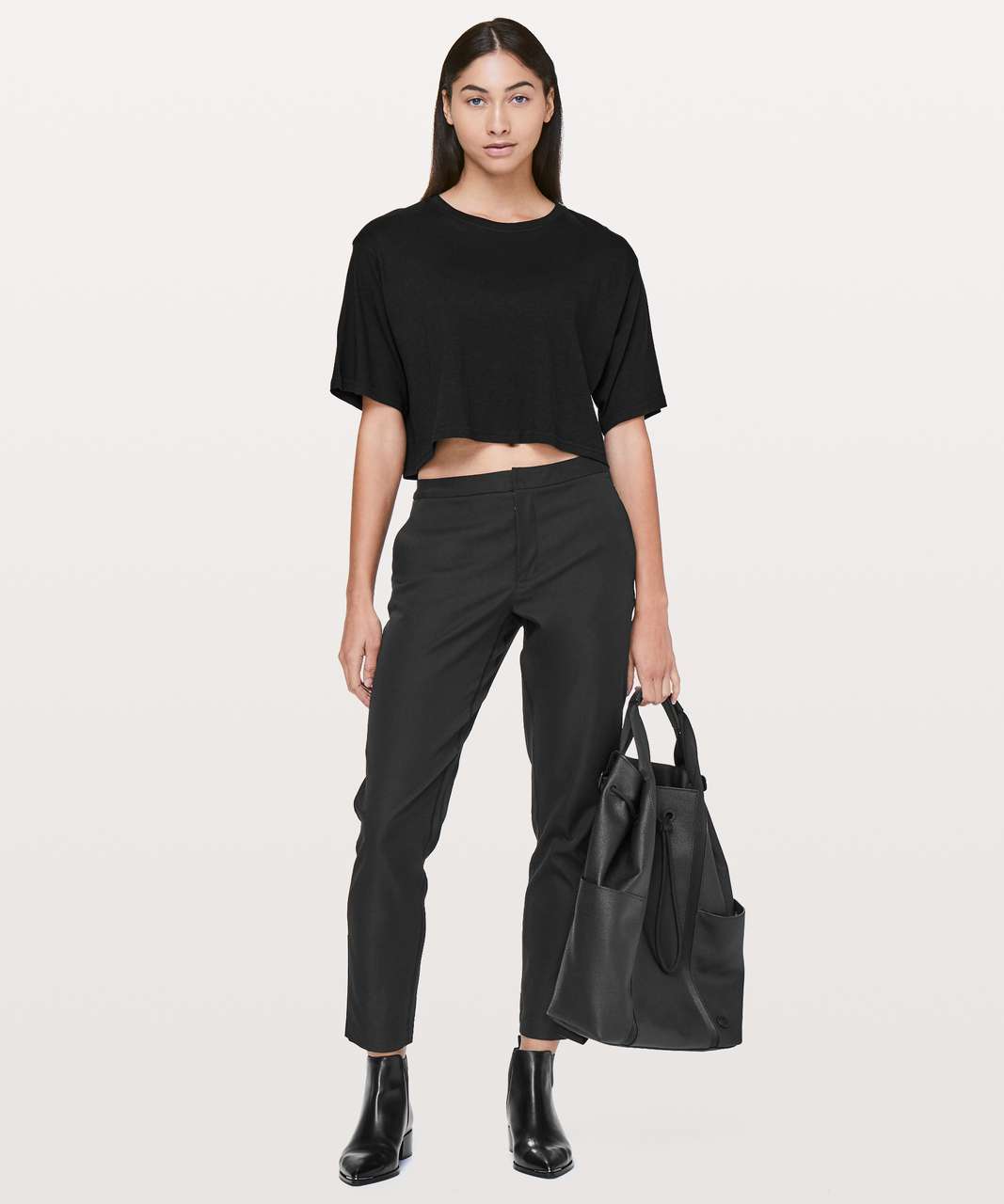 Lululemon Cortes Crop Tee *Light - Black