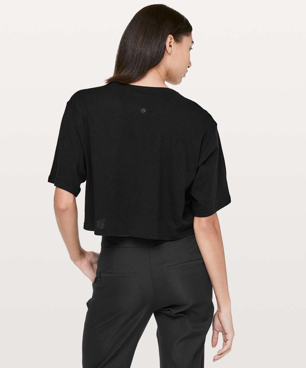 Lululemon Cortes Crop Tee *Light - Black