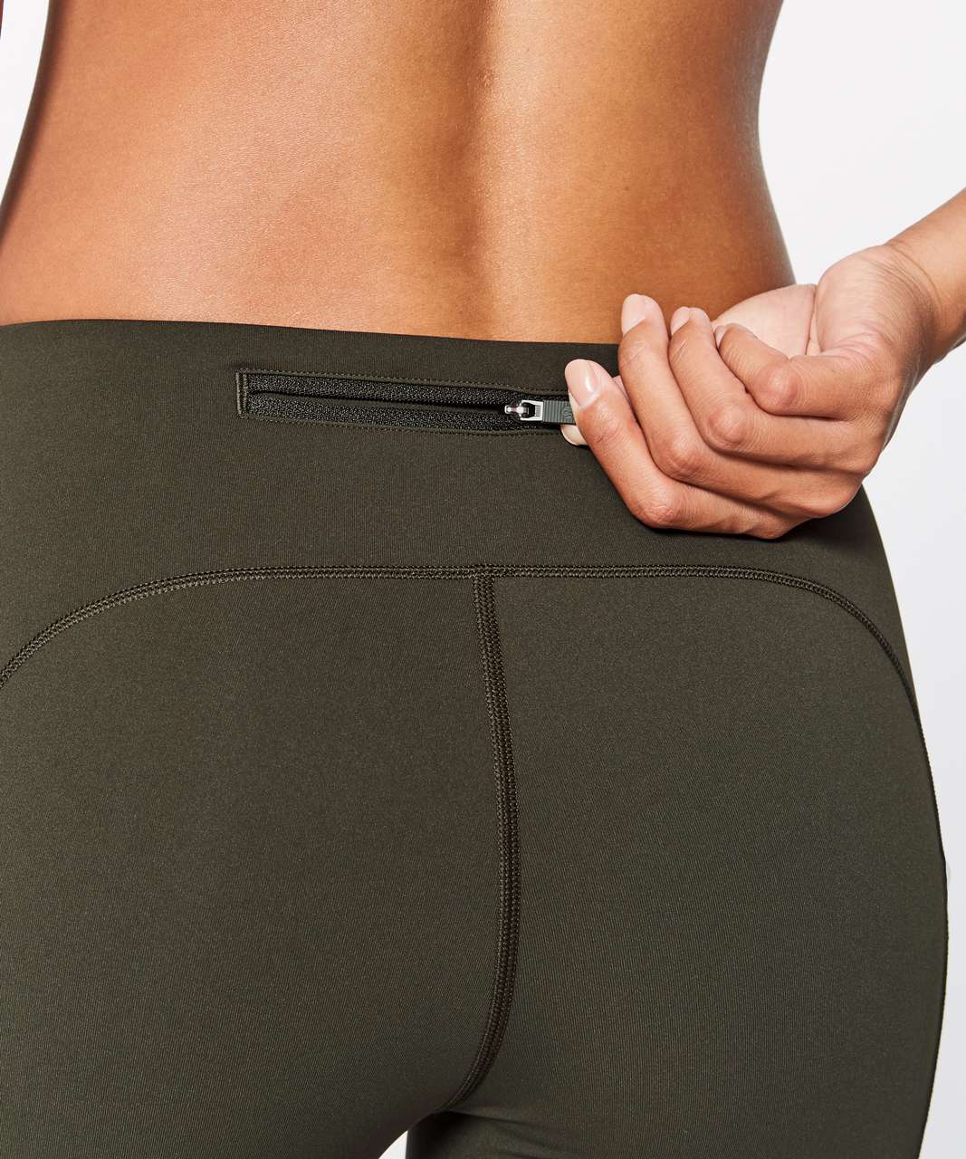 Lululemon Speed Up Crop *21" - Dark Olive (First Release)