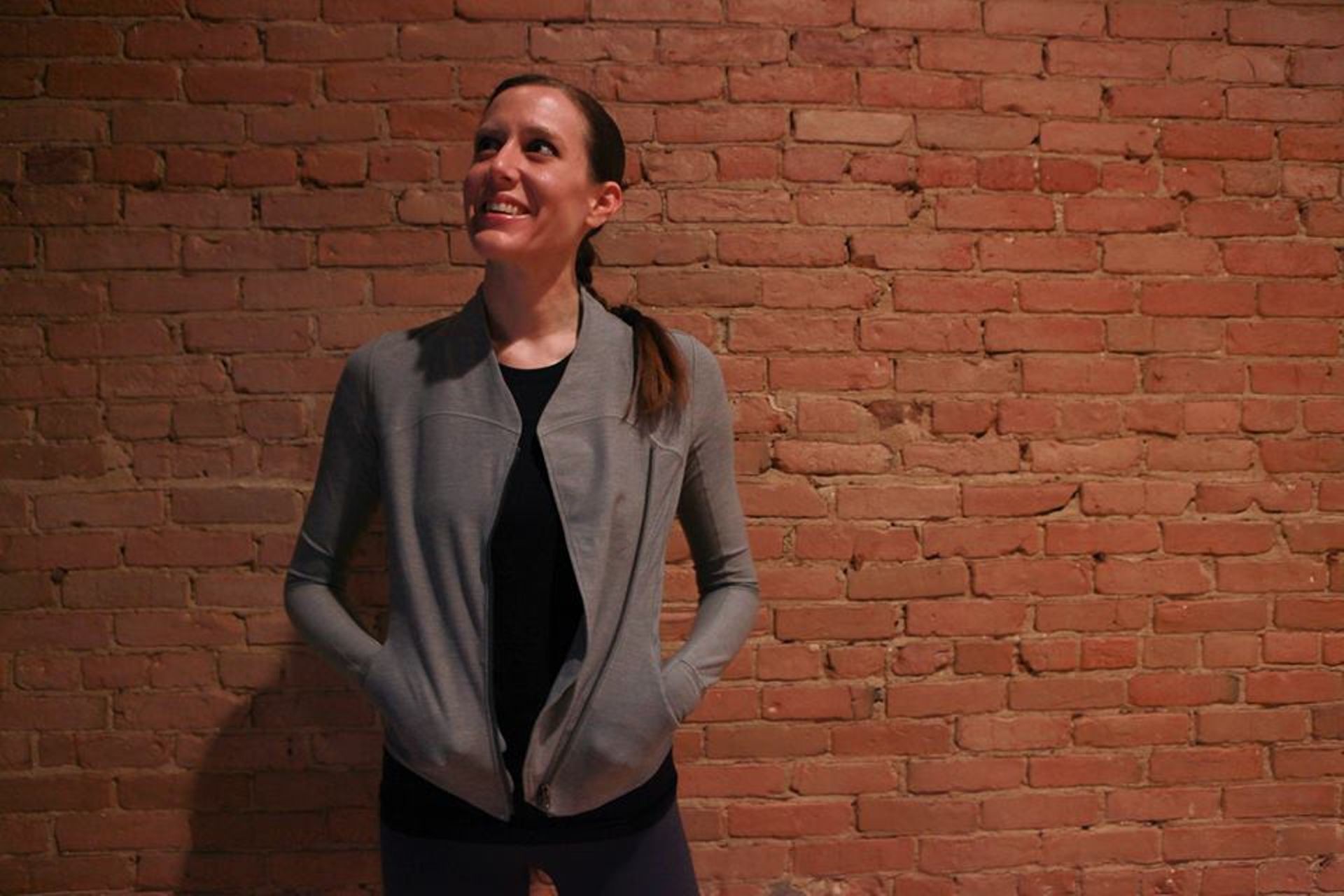 Lululemon Precision Jacket - Heathered Battleship