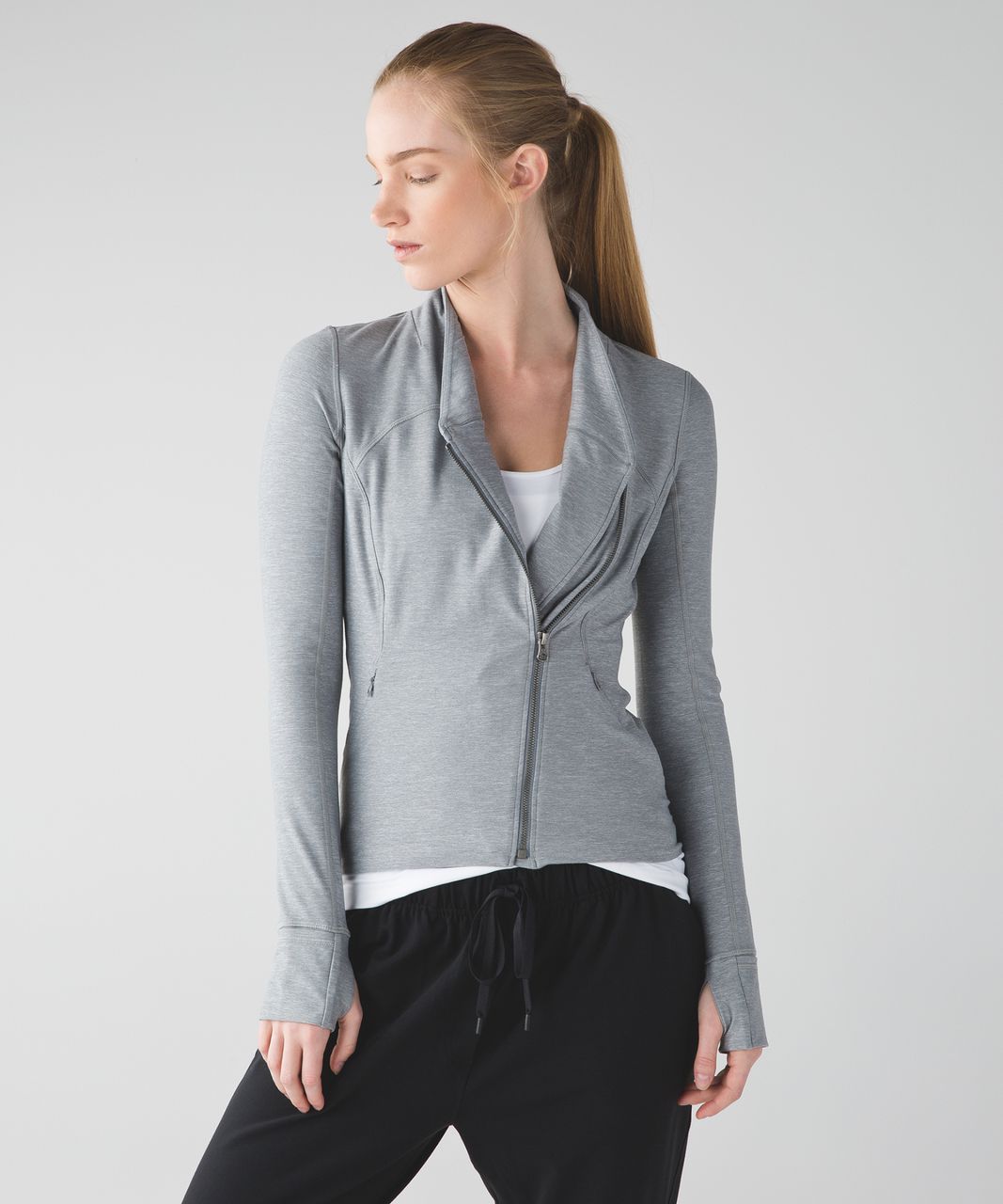 Lululemon Precision Jacket - Heathered Battleship