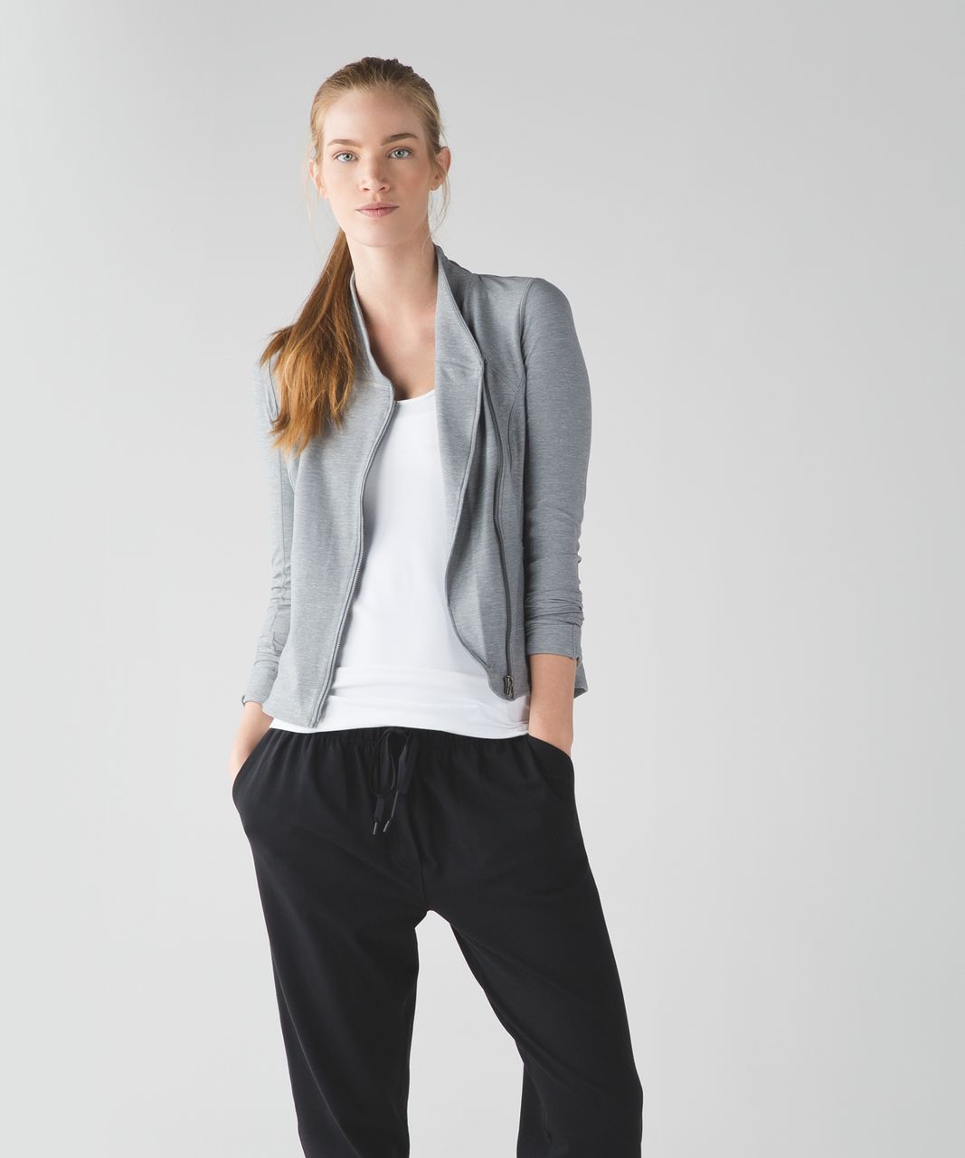 Lululemon Precision Jacket - Heathered Battleship