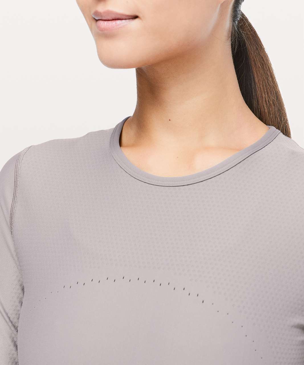 Lululemon Zoned In Long Sleeve - Lunar Rock