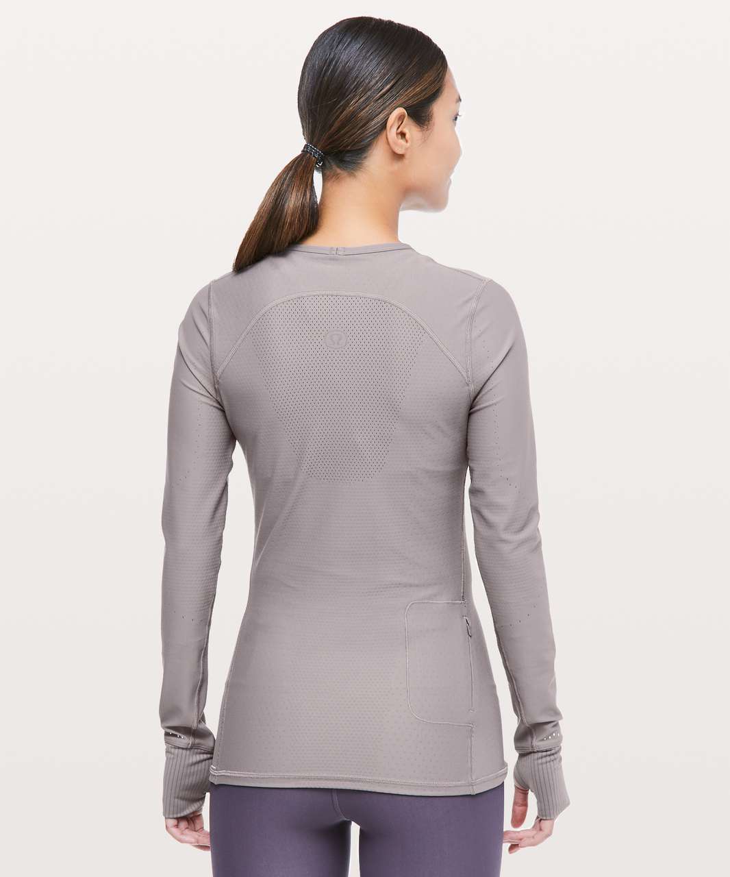 Lululemon Zoned In Long Sleeve - Lunar Rock