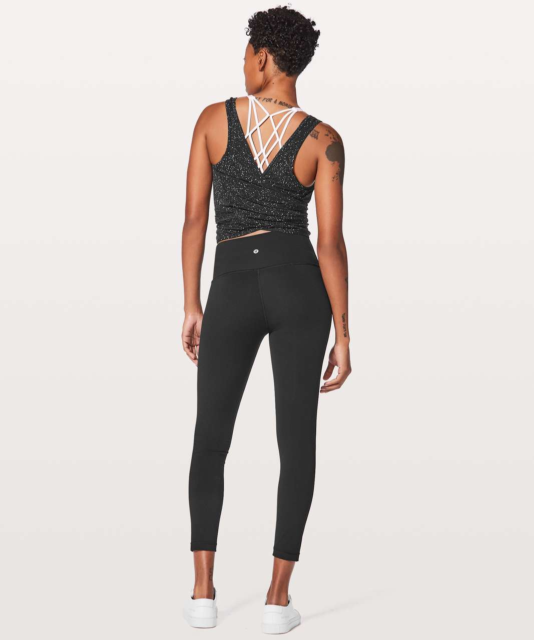 Lululemon Its A Tie Tank - Splatter Dye Black