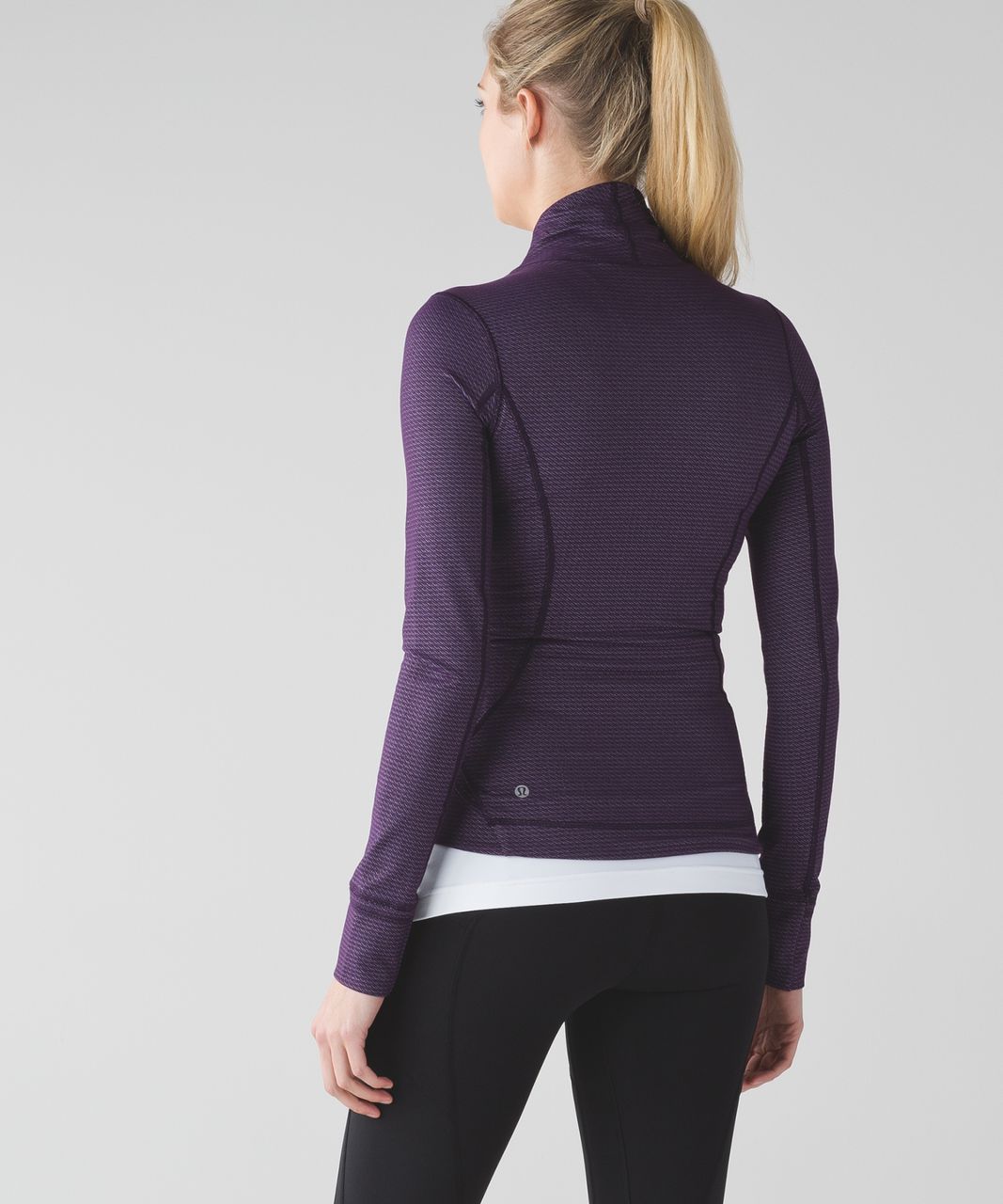 Lululemon Precision Jacket - Chain Link Lilac Deep Zinfandel / Deep Zinfandel