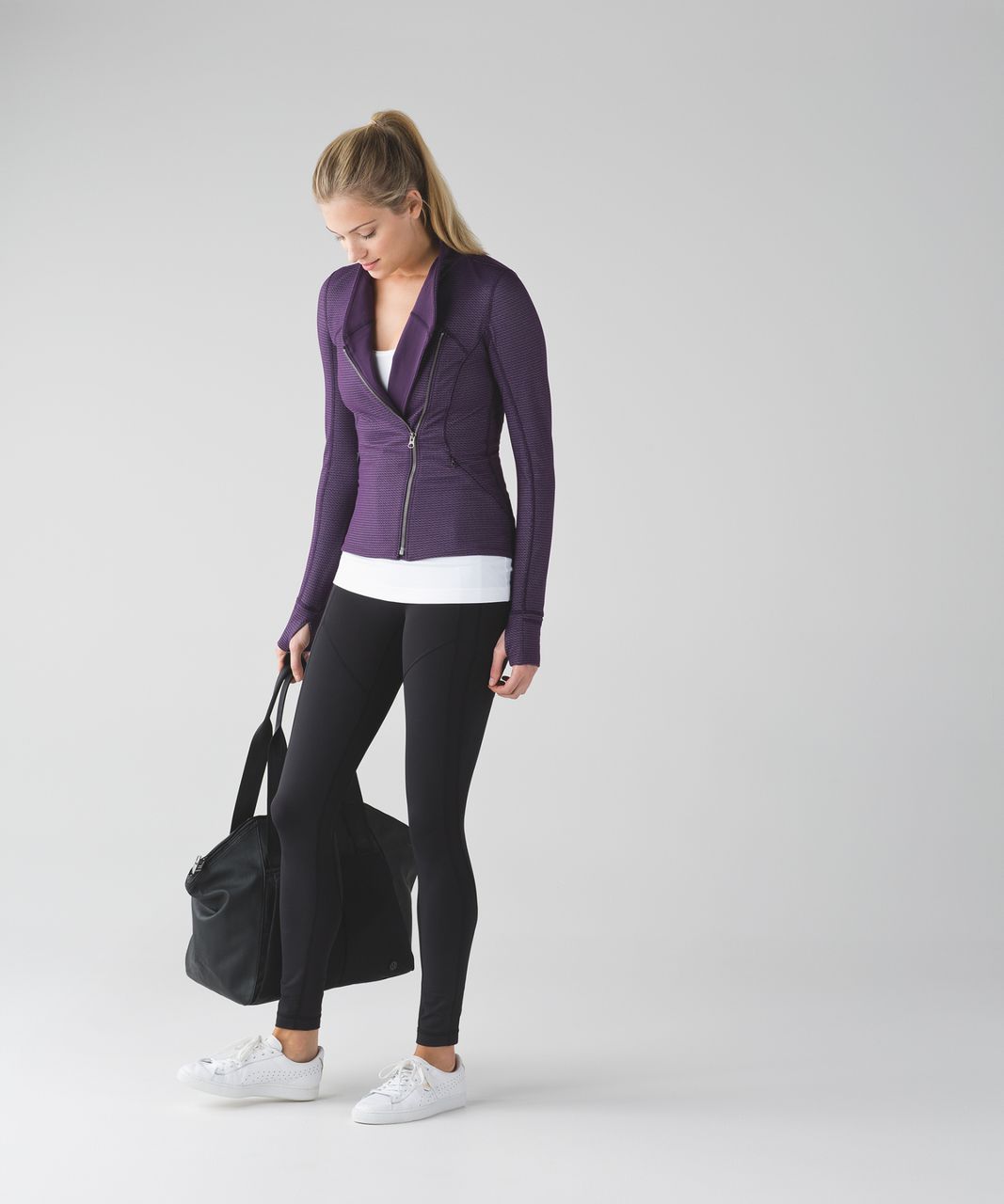 Lululemon Precision Jacket - Chain Link Lilac Deep Zinfandel / Deep Zinfandel