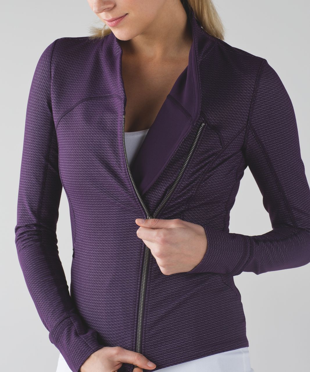 Lululemon Precision Jacket - Chain Link Lilac Deep Zinfandel / Deep Zinfandel