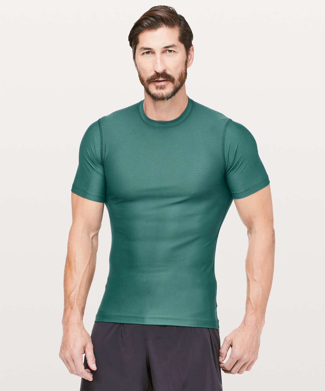 Lululemon Zoned In Short Sleeve - Green Jasper