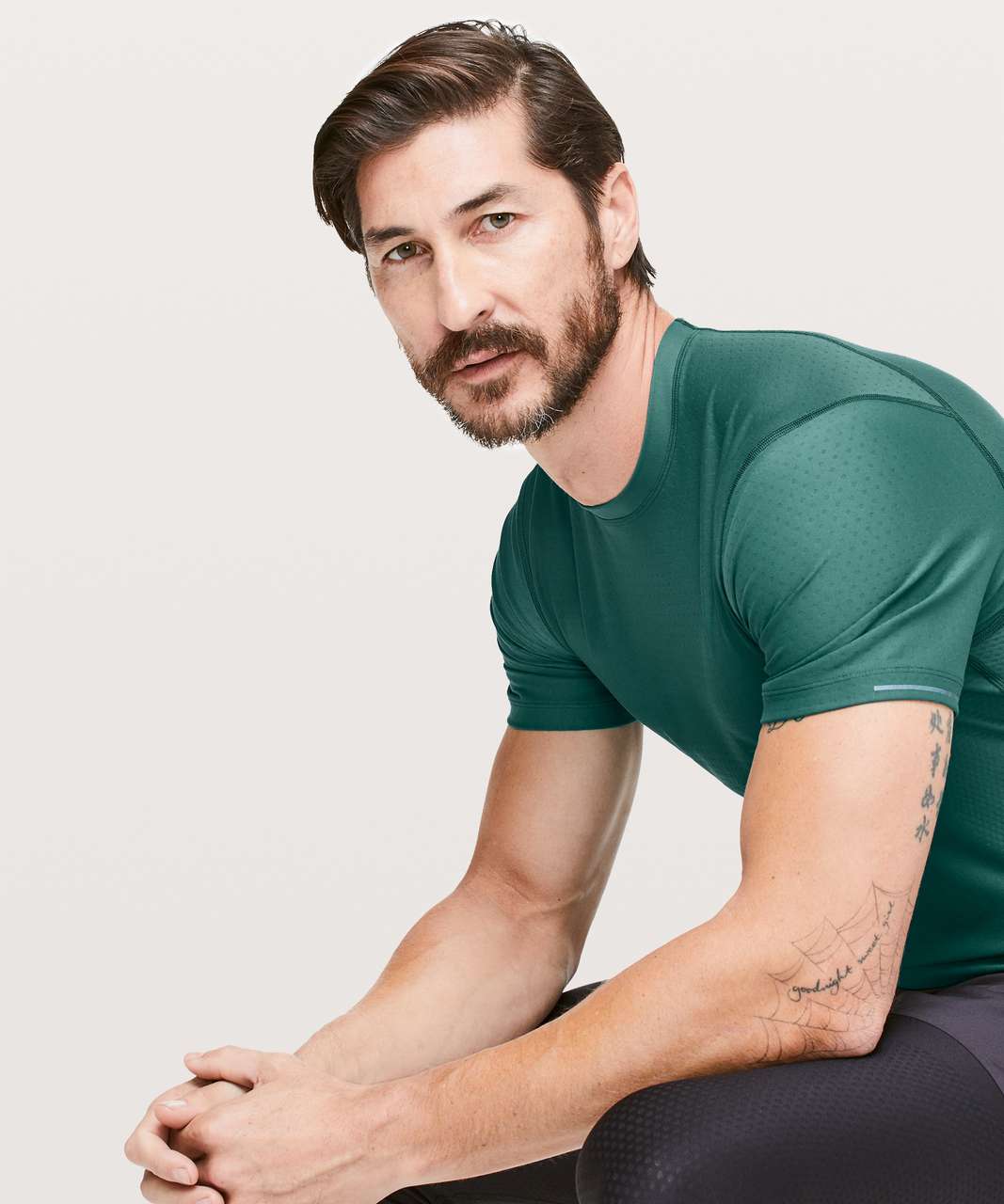 Lululemon Zoned In Short Sleeve - Green Jasper