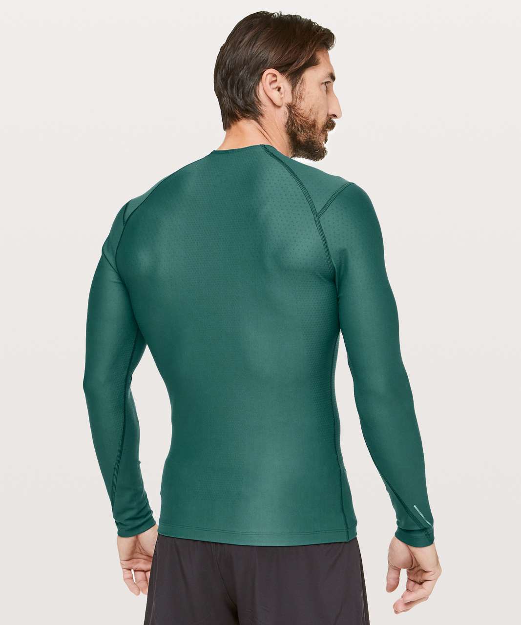 Lululemon Zoned In Long Sleeve - Green Jasper