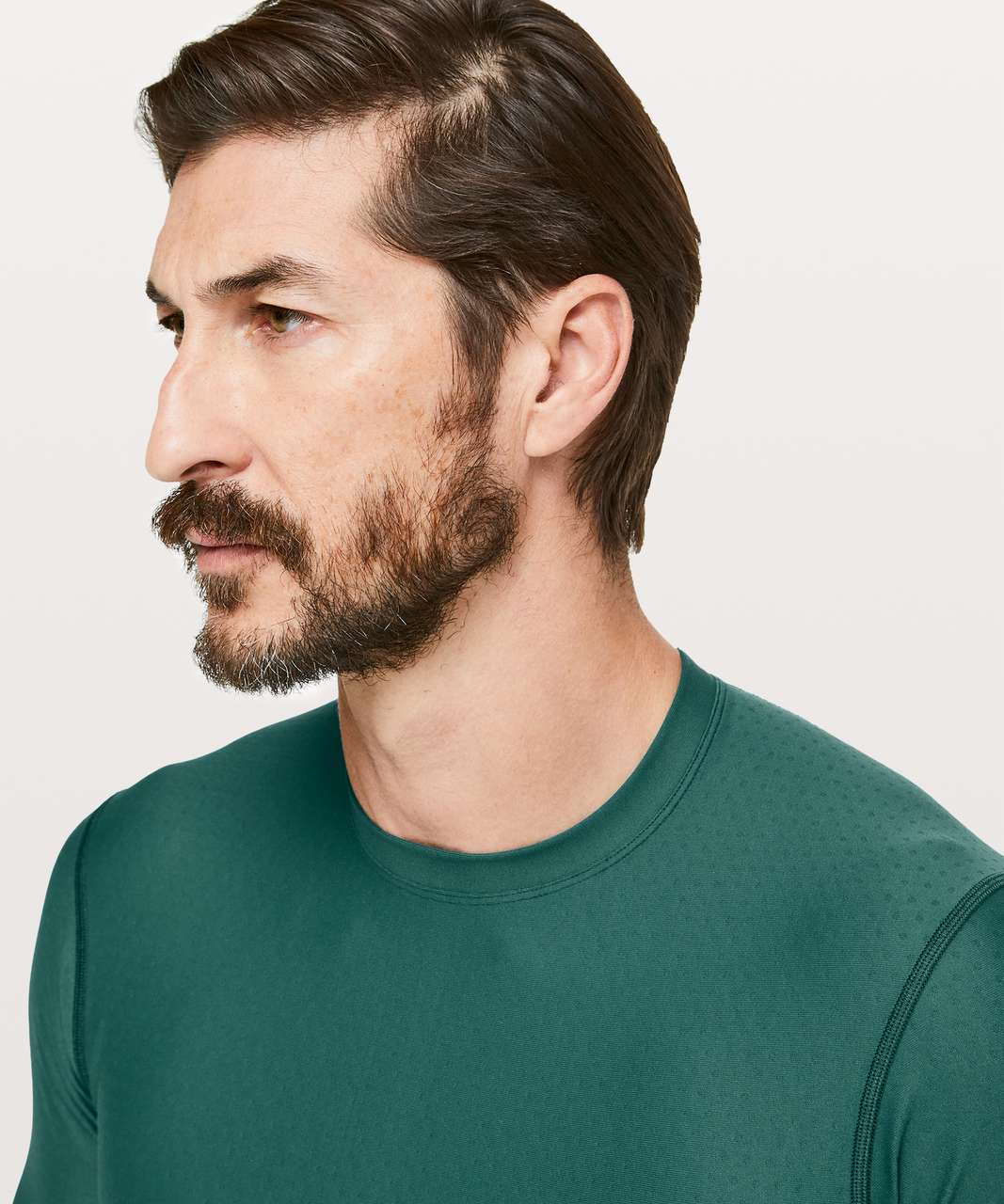 Lululemon Zoned In Long Sleeve - Green Jasper