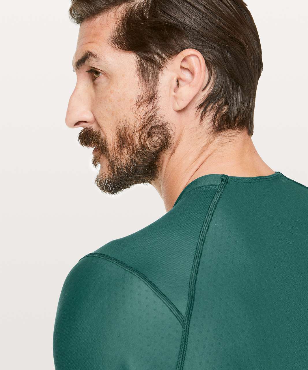 Lululemon Zoned In Long Sleeve - Green Jasper