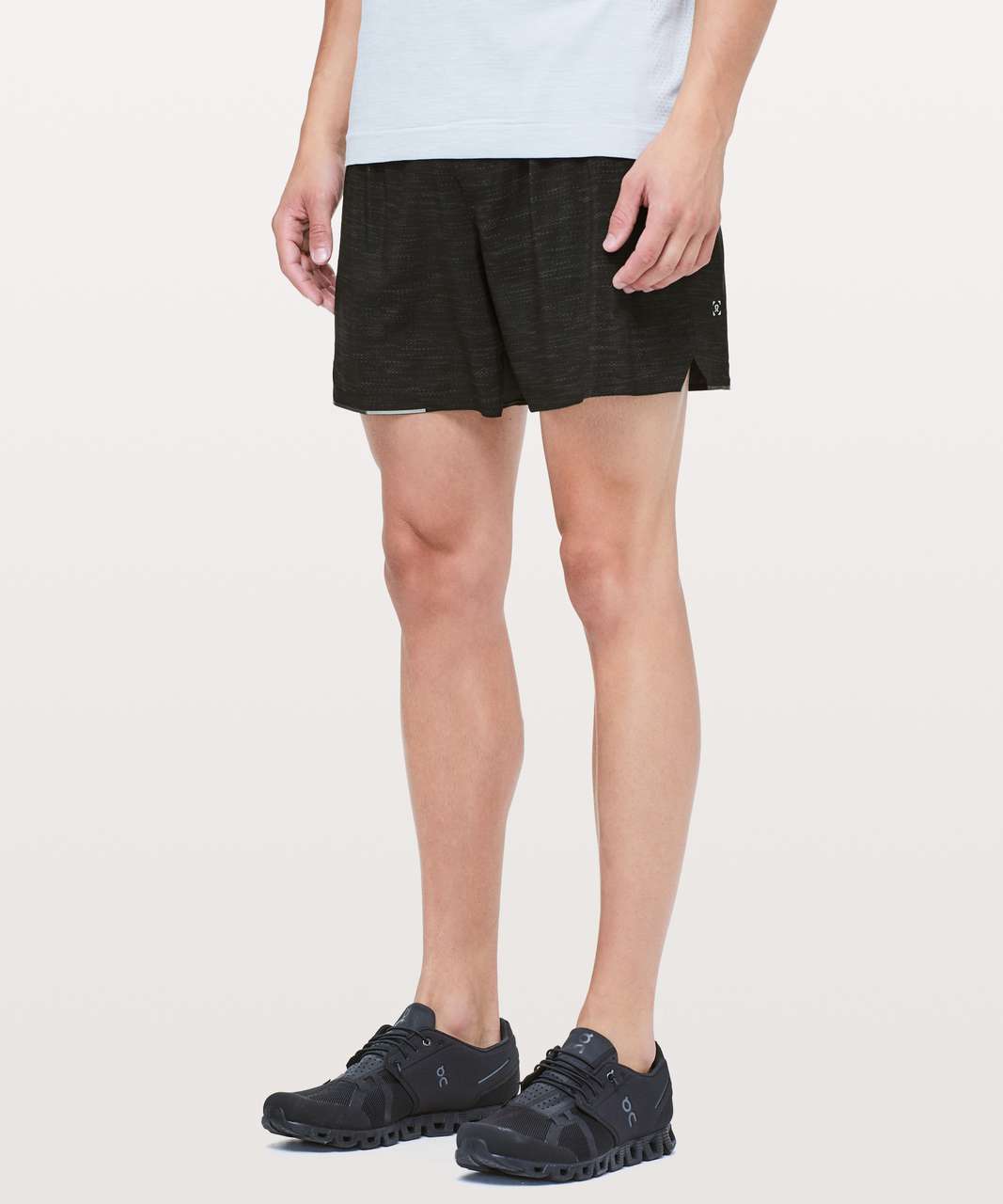 Lululemon Surge Short *6 Updated - All Court Texture Deep Coal Black - lulu  fanatics