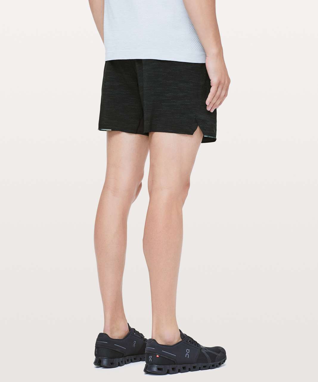 Lululemon Surge Short *6" Updated - All Court Texture Deep Coal Black