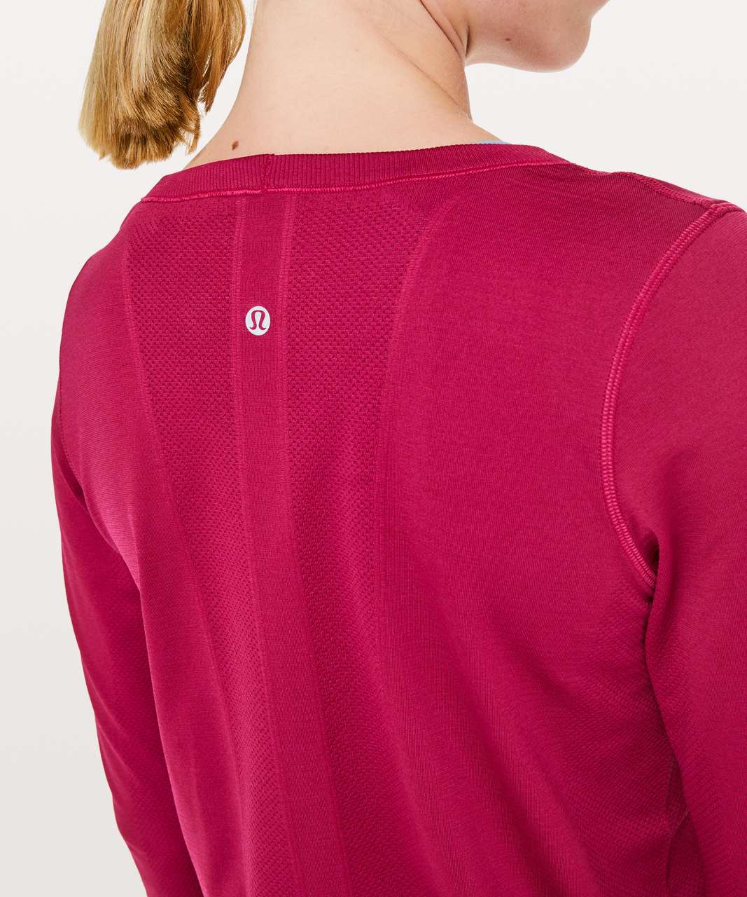 Lululemon Swiftly Tech Long Sleeve (Breeze) *Relaxed Fit - Ruby Red / Ruby Red