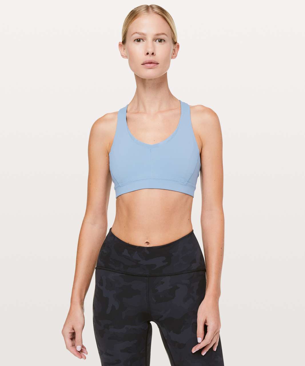 Lululemon Stash N' Run Bra Wee Are From Space Nimbus Battleship / Ice Grey, 6