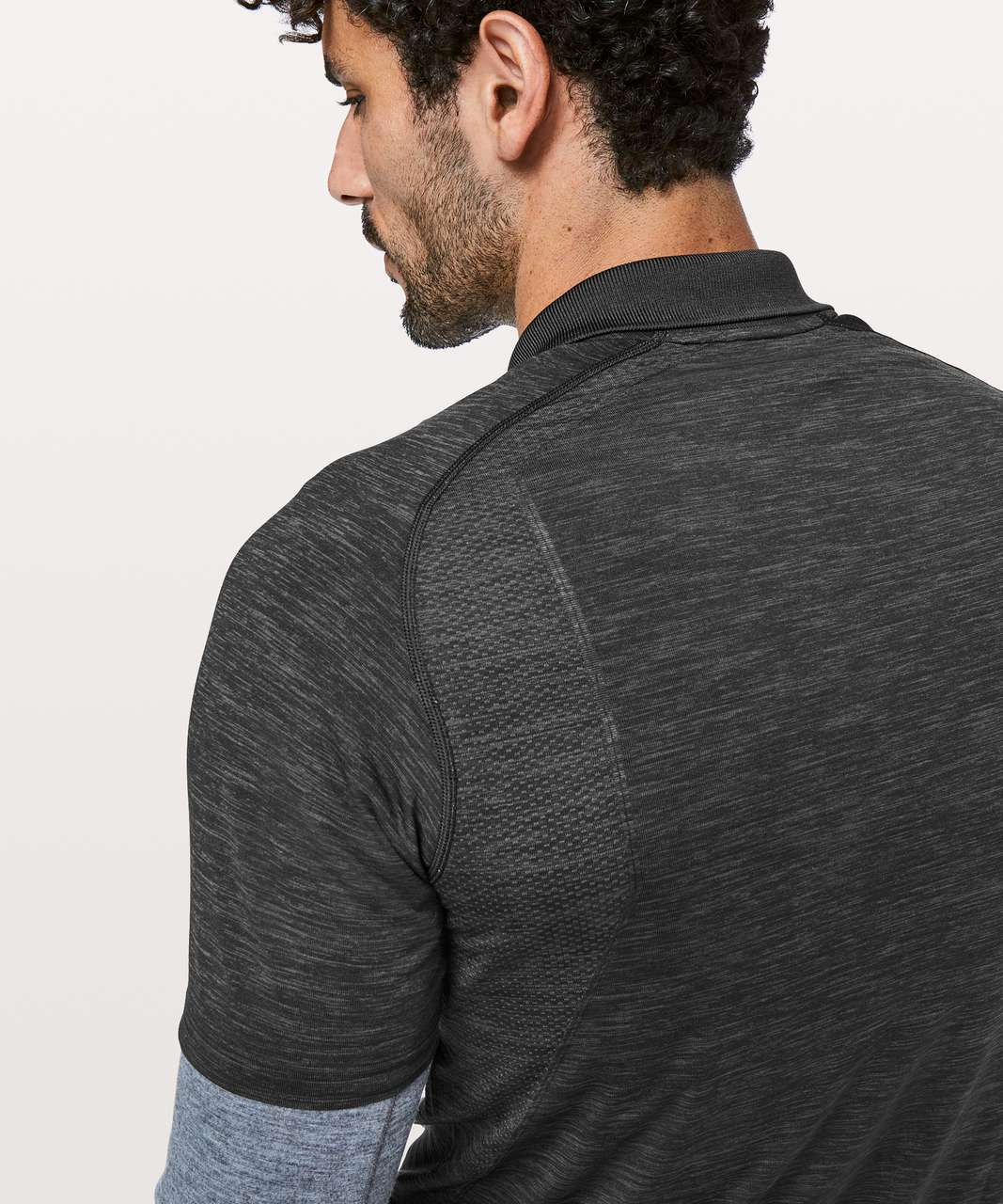 Lululemon Metal Vent Tech Polo - Deep Coal / Black