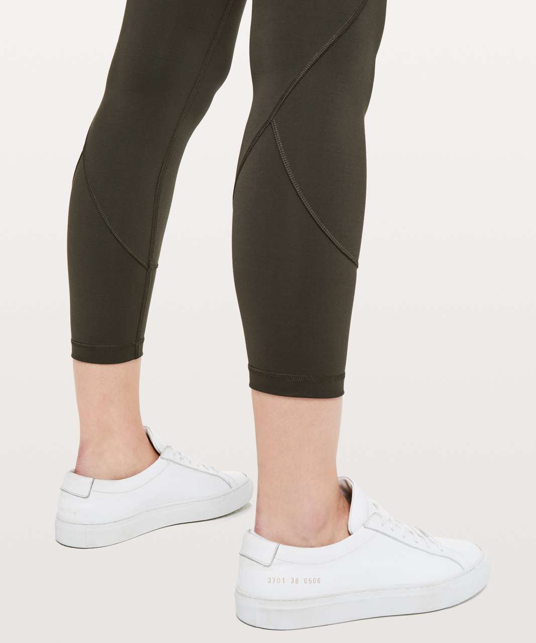 lululemon athletica, Pants & Jumpsuits, Lululemon In Movement 78 Tight  Everlux 25 First Release Leggings Dark Olive