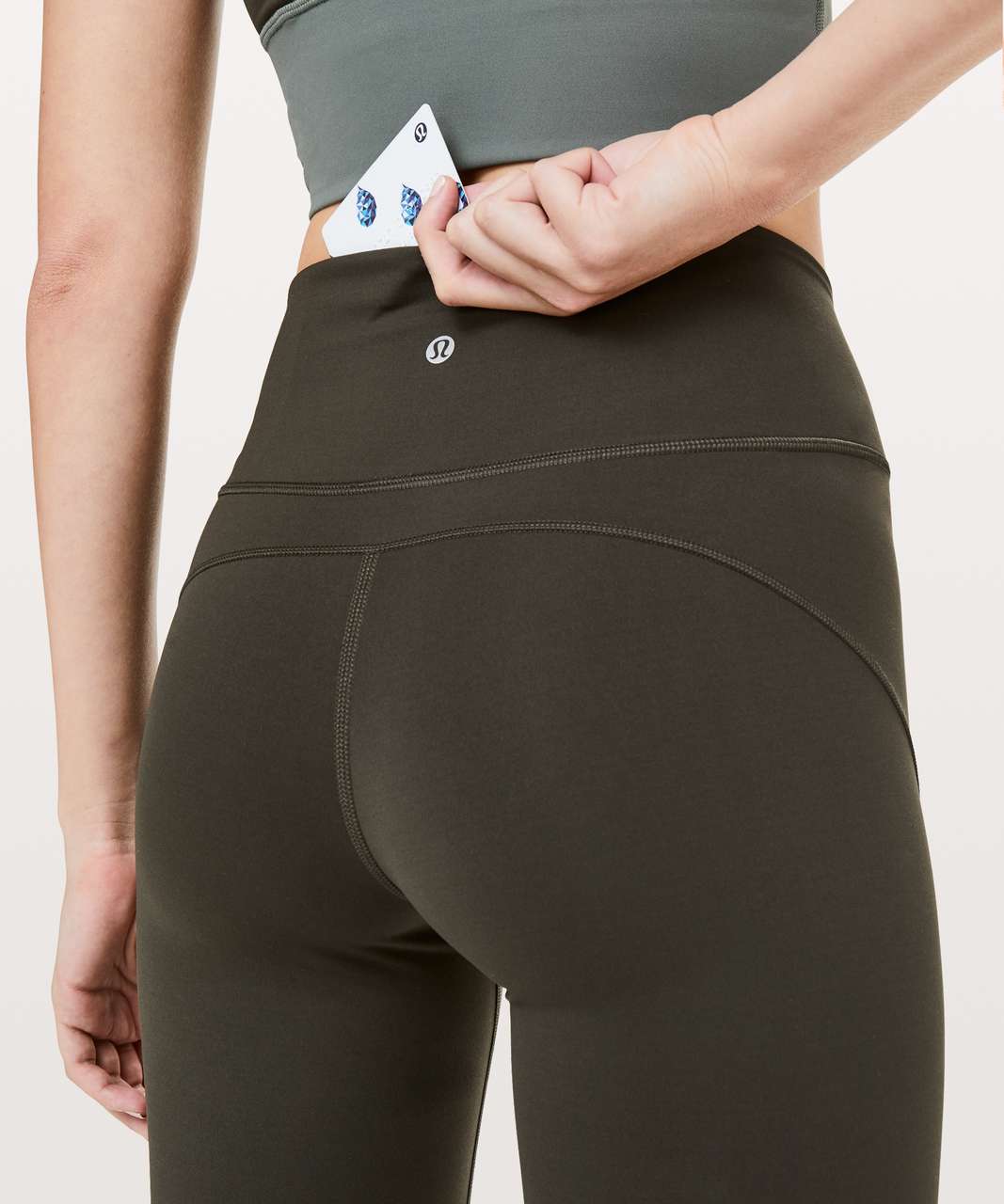 Lululemon In Movement 7/8 Tight *Everlux 25" - Dark Olive (First Release)