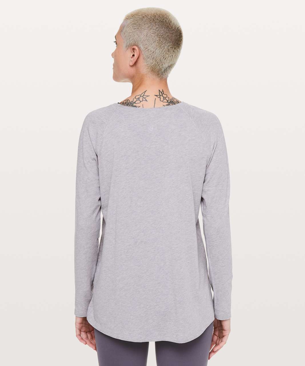 Lululemon Emerald Long Sleeve - Heathered Iced Iris