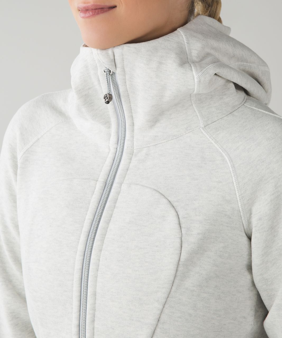 Lululemon Scuba Hoodie III - Heathered White (First Release) - lulu fanatics