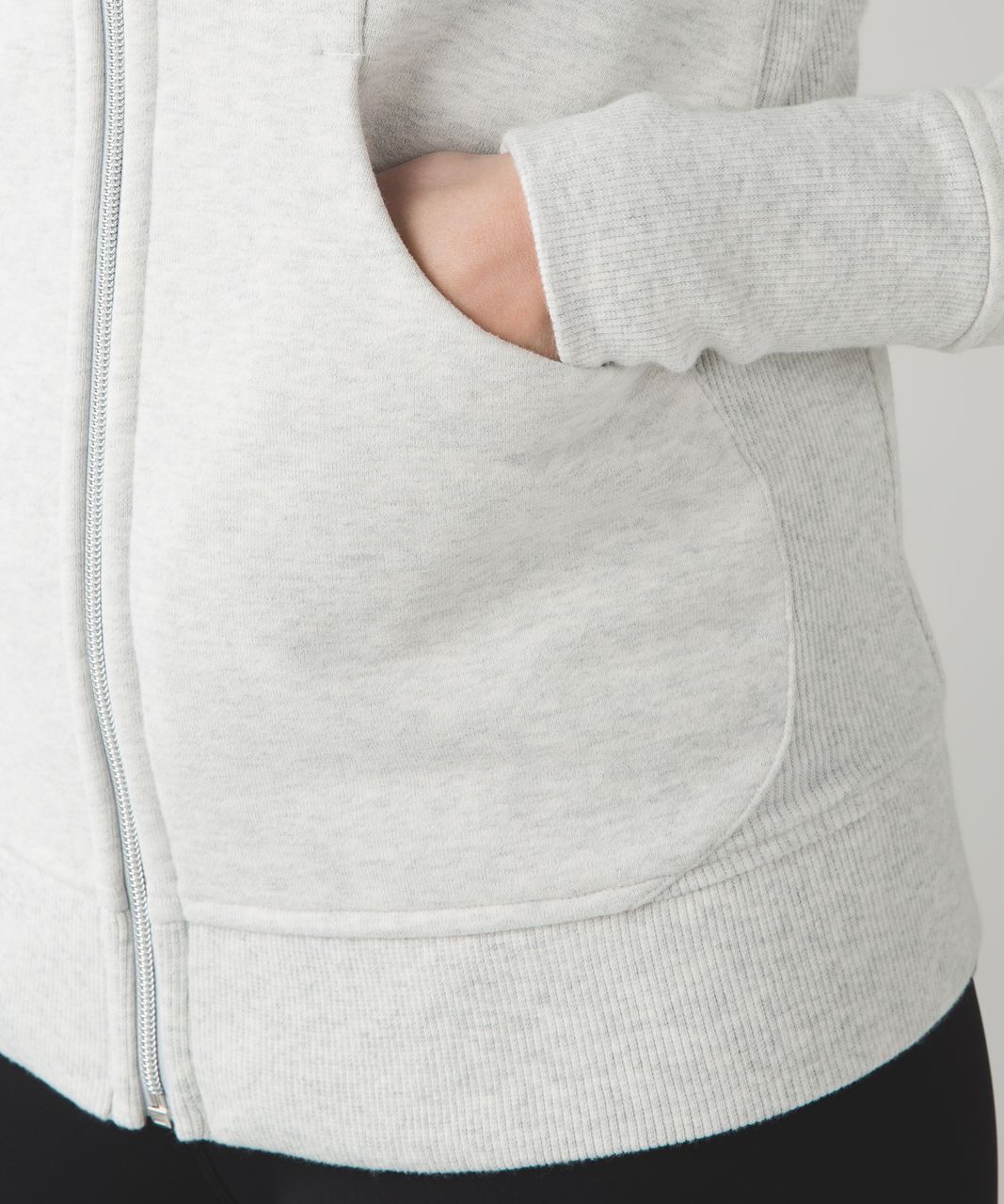 Lululemon Scuba Hoodie III - Heathered White (First Release) - lulu fanatics