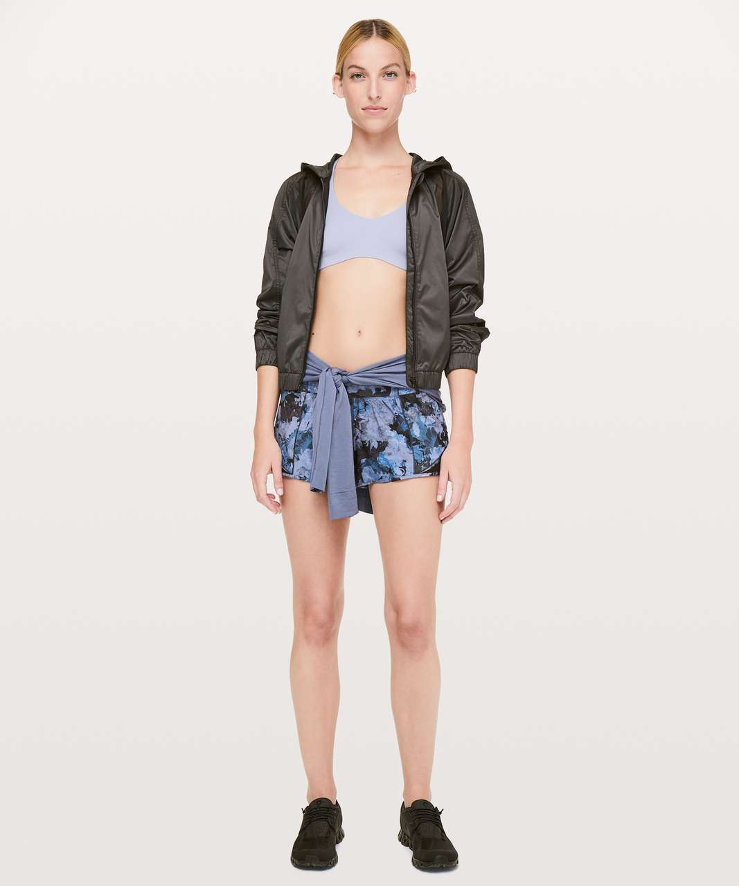 Lululemon Hotty Hot Short II *Long 4 - Incognito Camo Multi Grey / Black  (First Release) - lulu fanatics