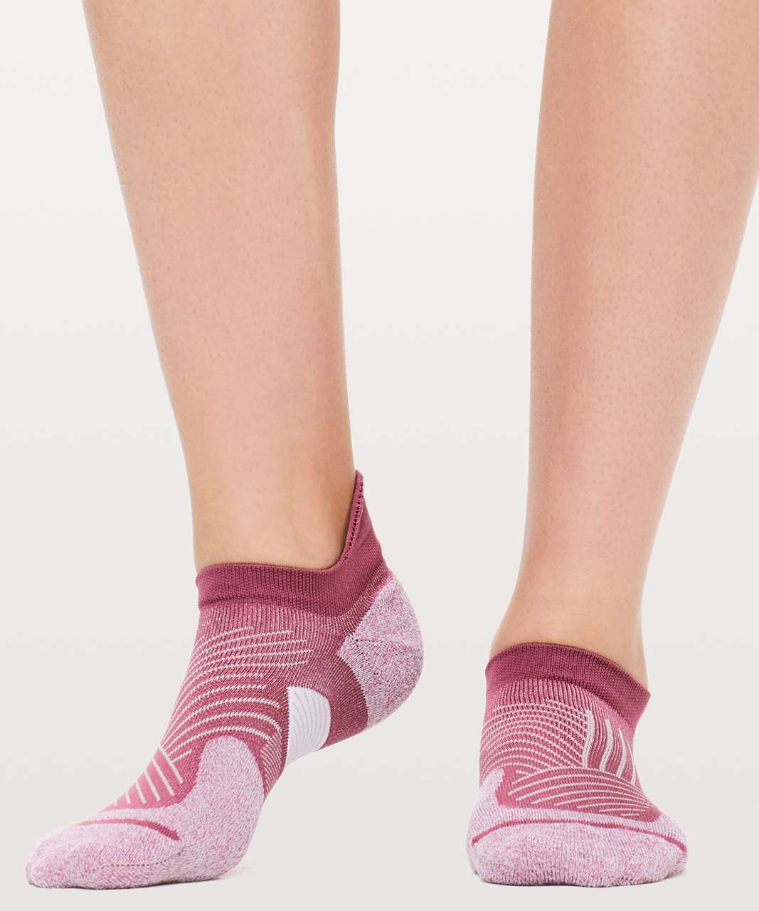 Lululemon Speed Sock *Silver - Misty Merlot / Blissful Pink