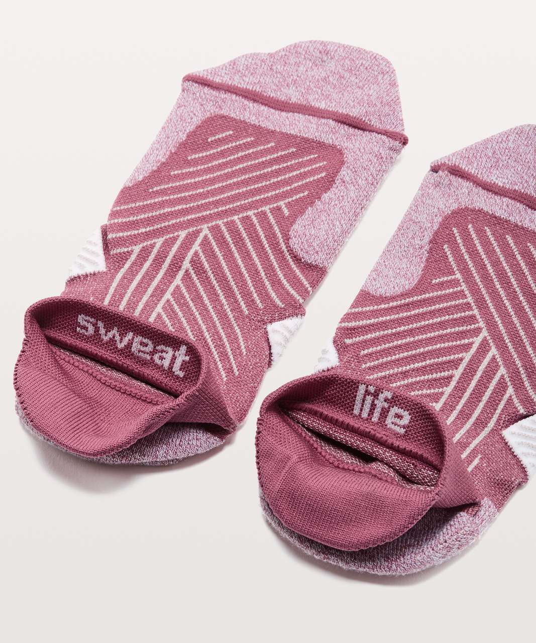 Lululemon Speed Sock *Silver - Misty Merlot / Blissful Pink