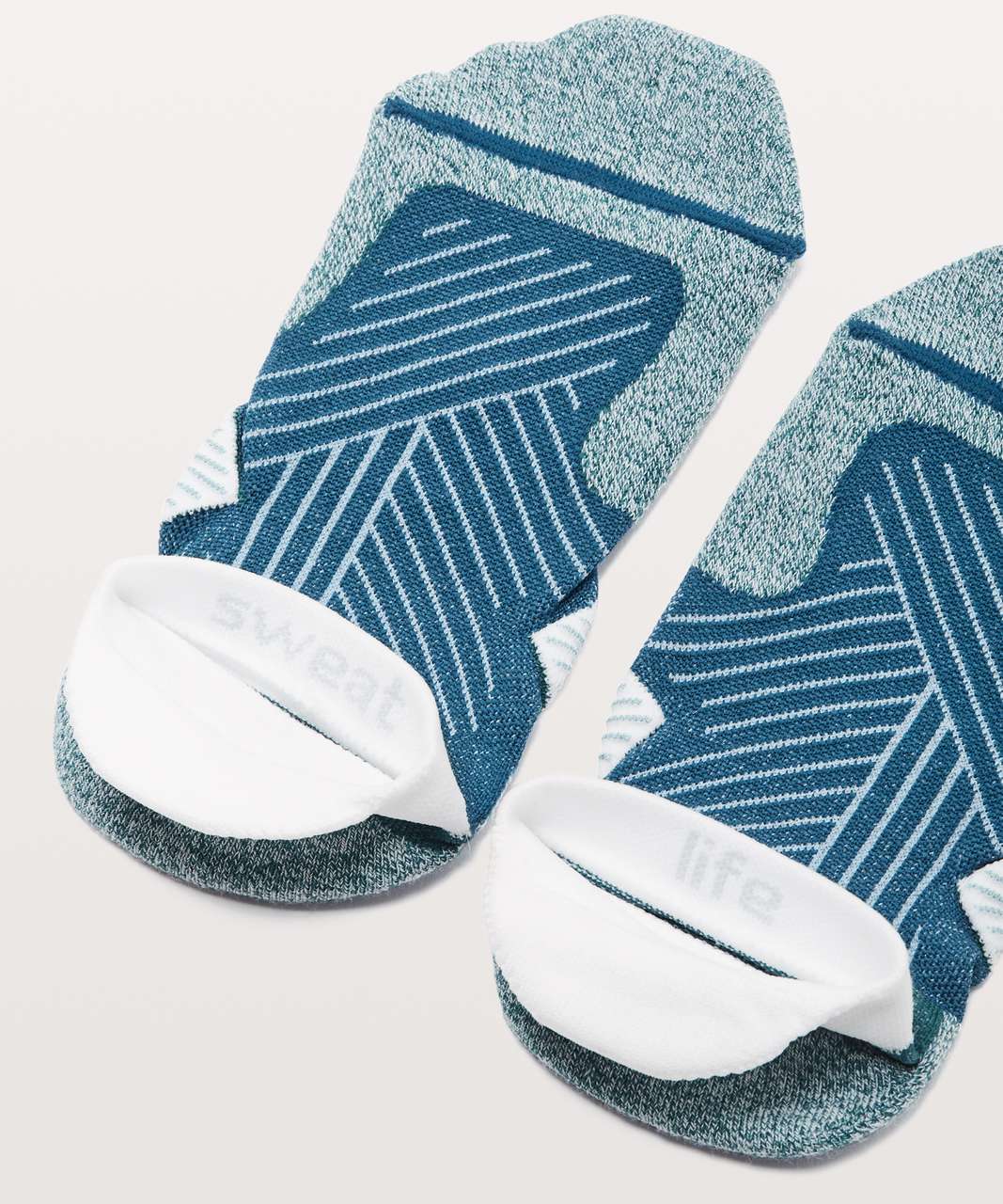 Lululemon Speed Sock *Silver - Carbon Blue / Sinatra Blue