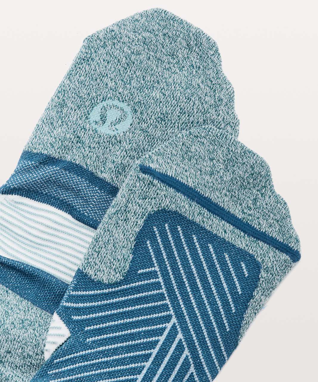 Lululemon Speed Sock *Silver - Carbon Blue / Sinatra Blue