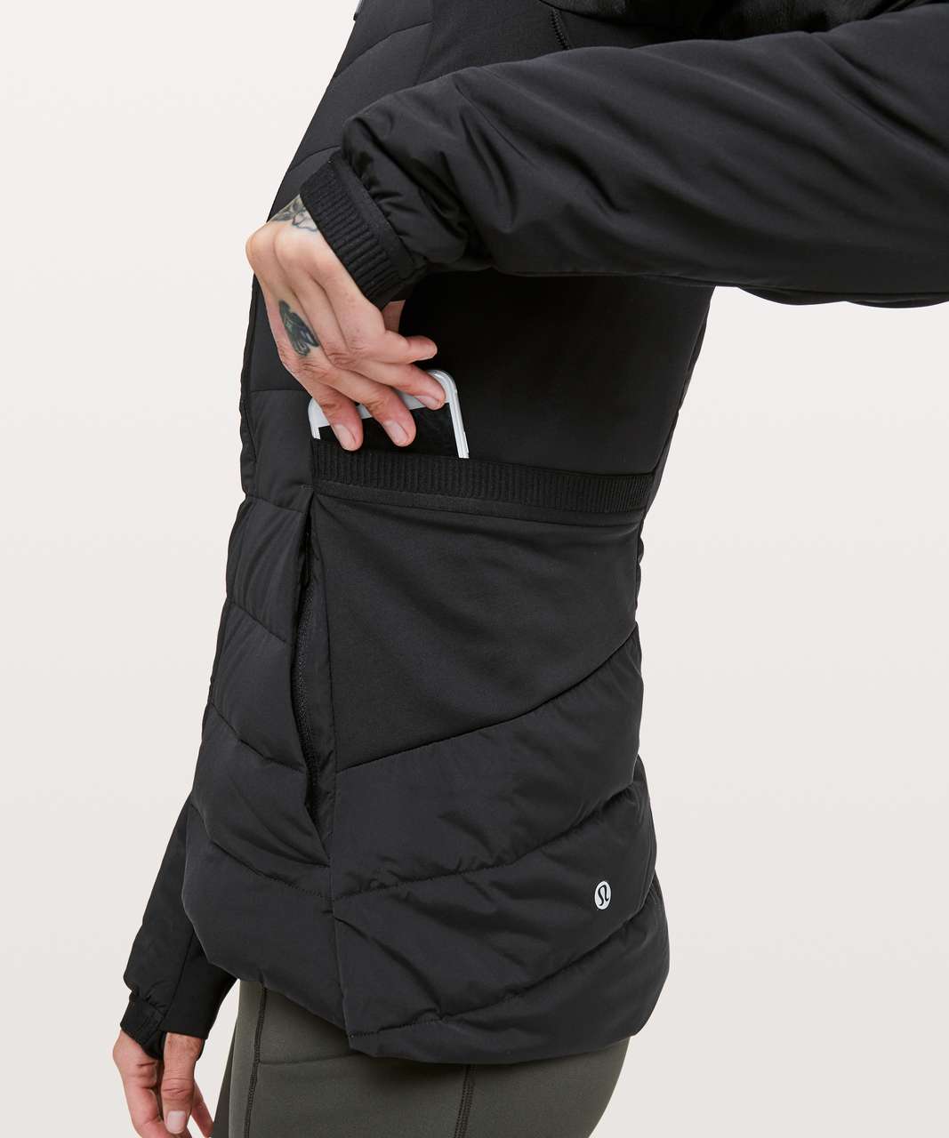 Lululemon Down For It Jacket - Black - lulu fanatics