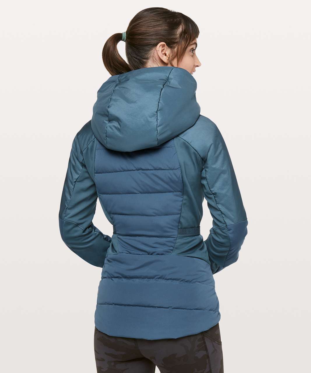 Lululemon Down For It All Jacket - Petrol Blue - lulu fanatics