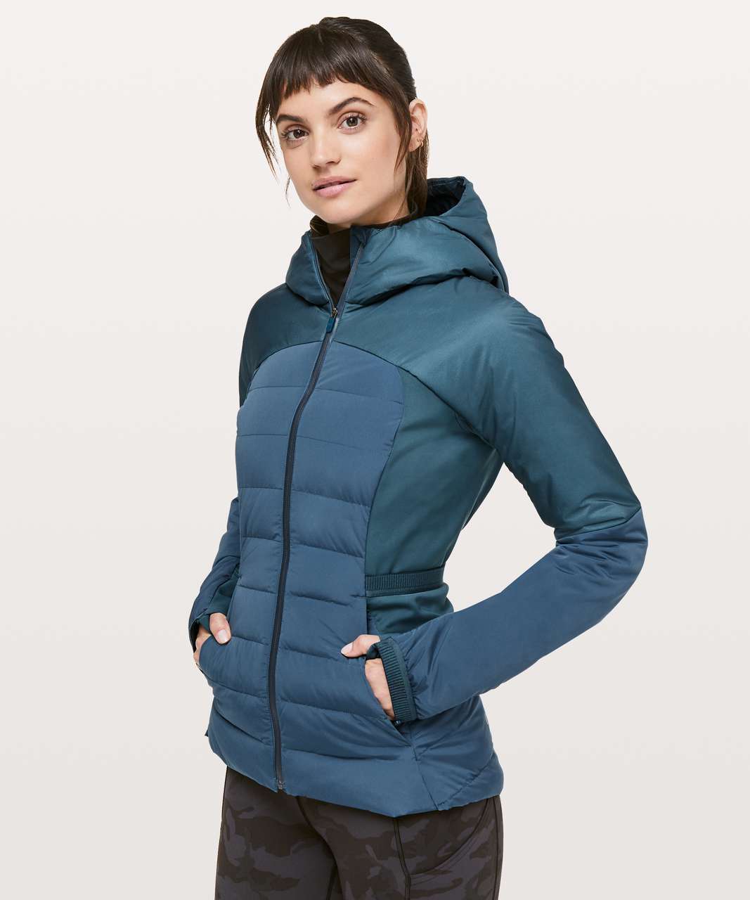 Lululemon Down For It All Jacket - Petrol Blue - lulu fanatics