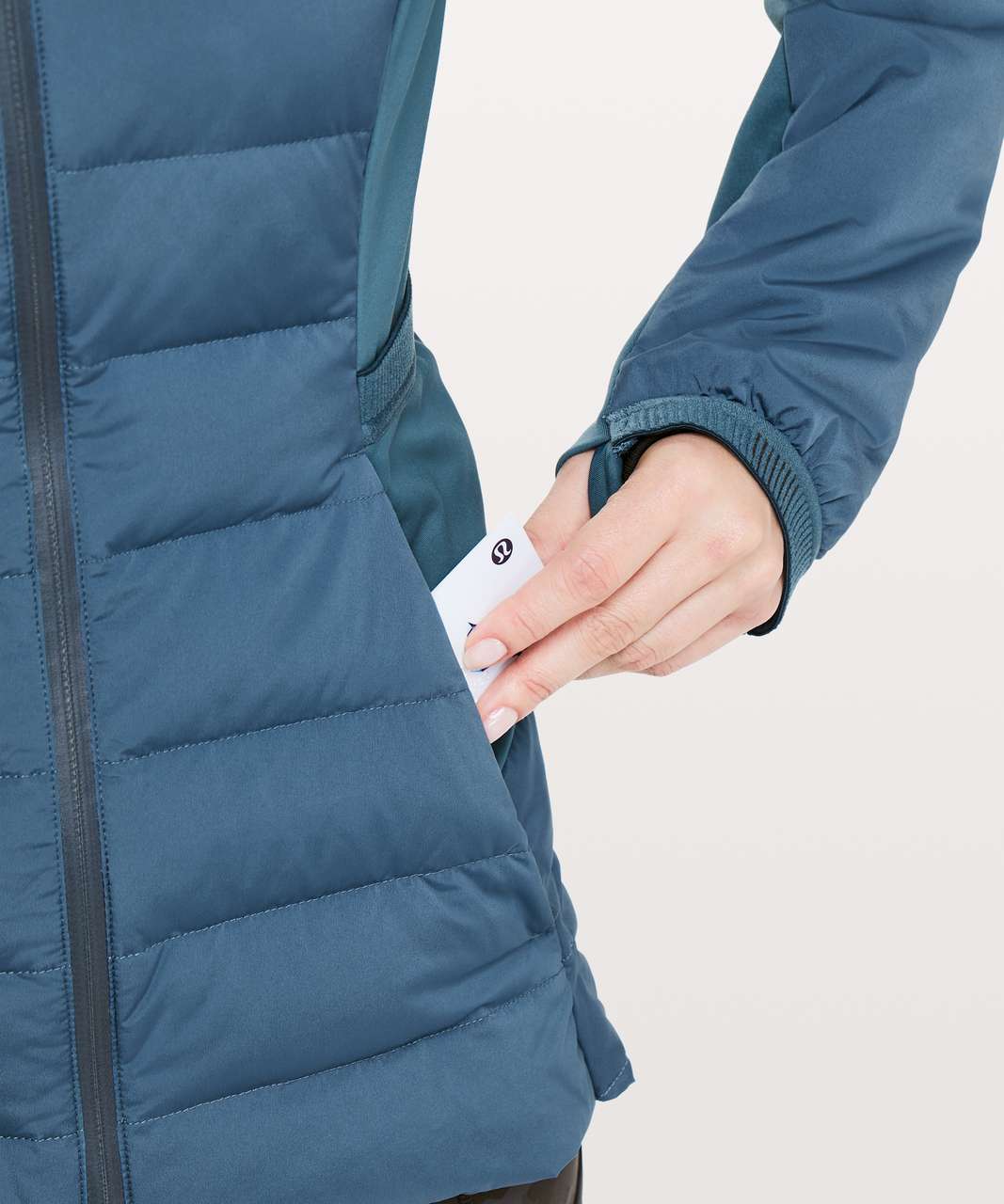 Lululemon Down For It All Jacket - Petrol Blue - lulu fanatics