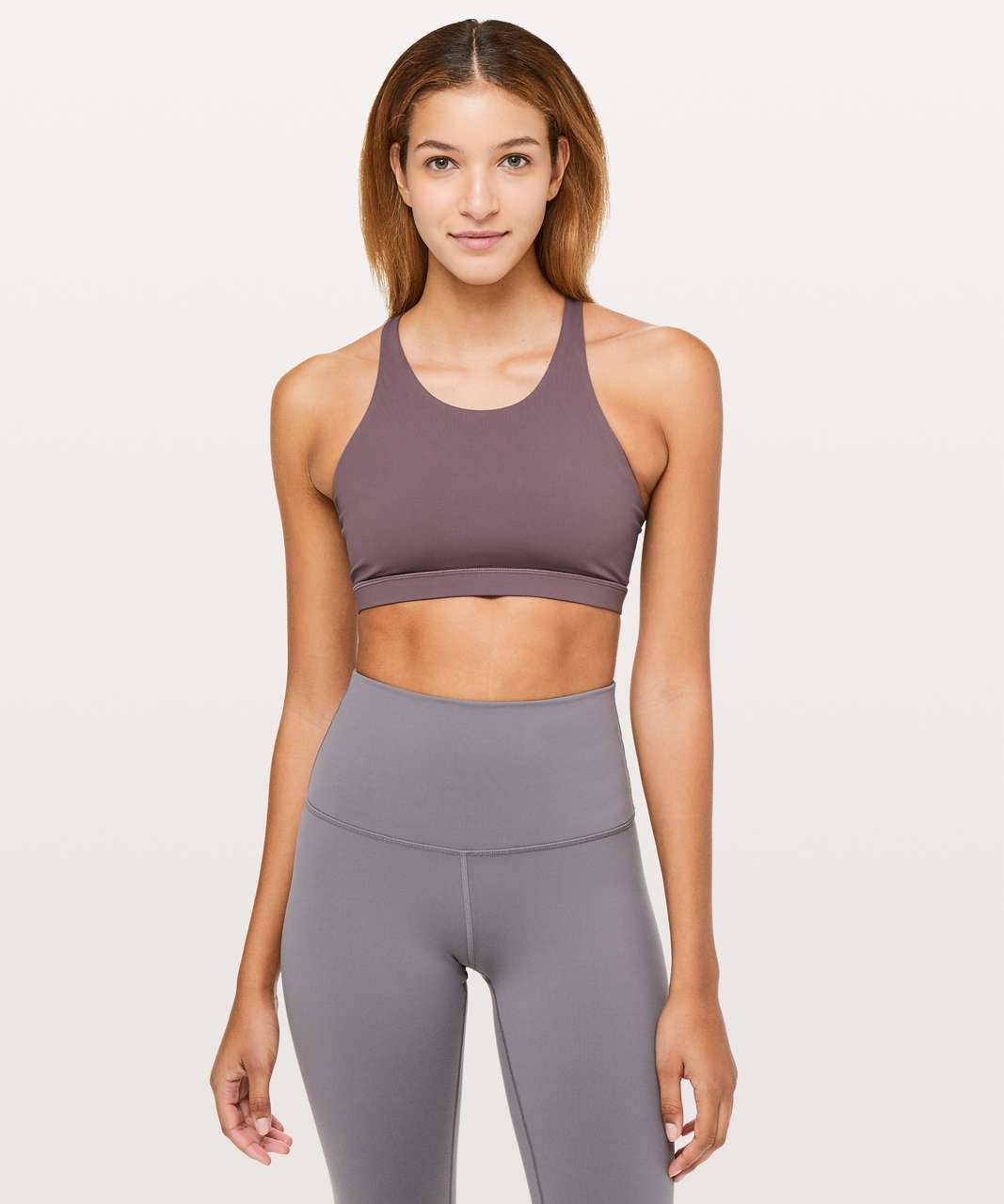 Lululemon Tied To It Bra - Heathered Black - lulu fanatics