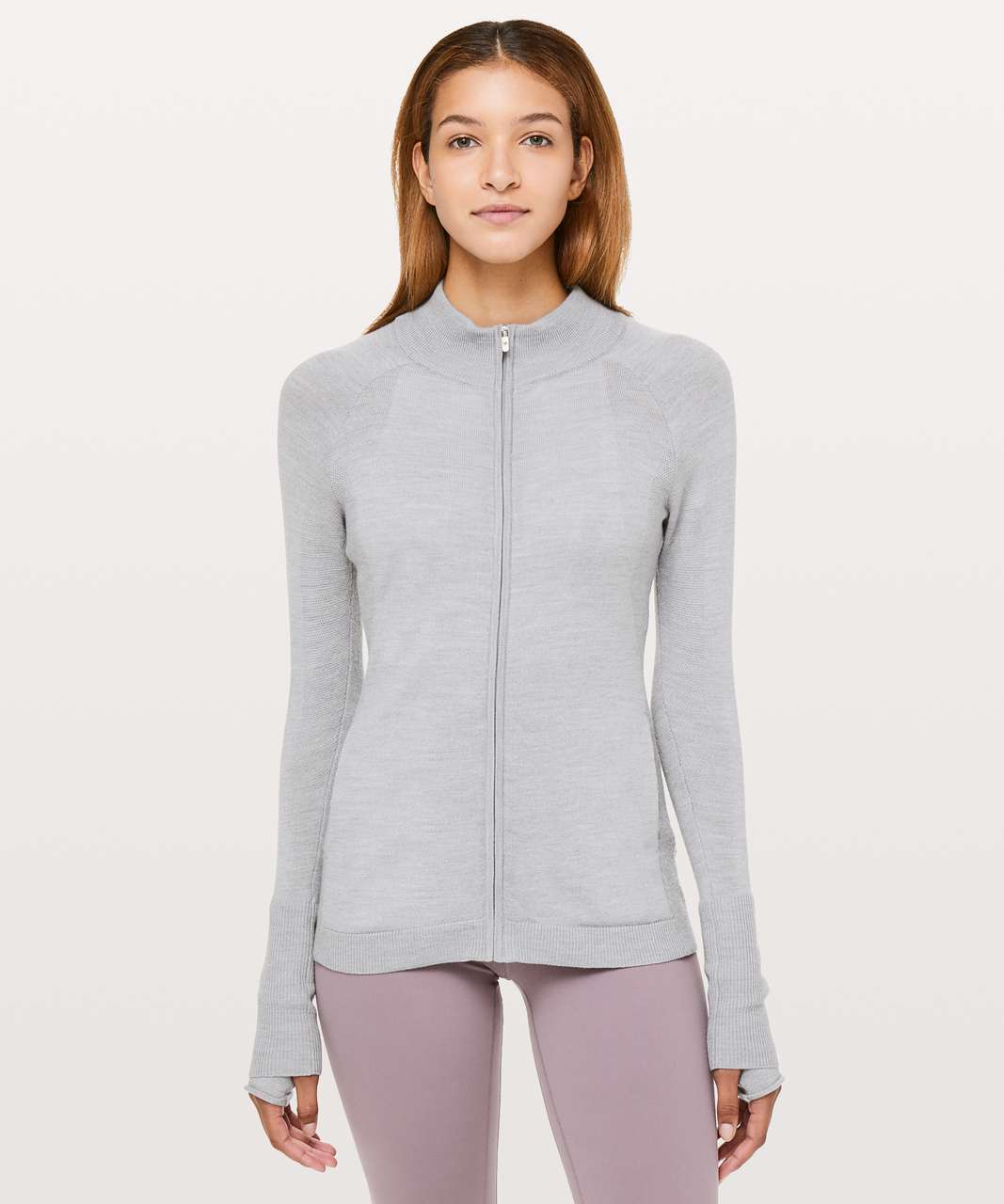 Lululemon Time To Thrive Jacket - Heathered Silver Drop - lulu fanatics