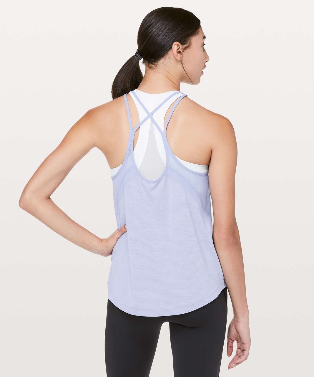 Lululemon Run Off-Route Tank - Heathered Iron Purple / Iron Purple