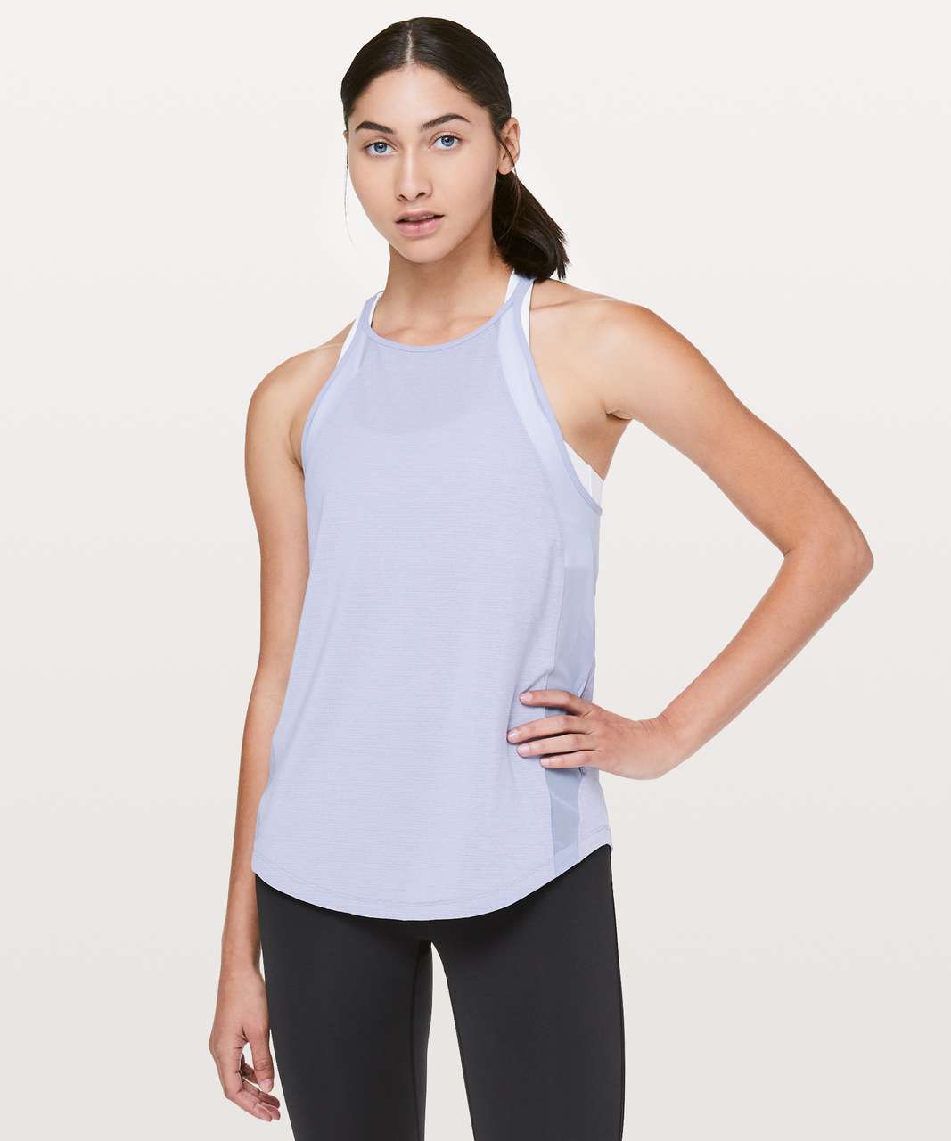 Lululemon Run Off-Route Tank - Heathered Iron Purple / Iron Purple