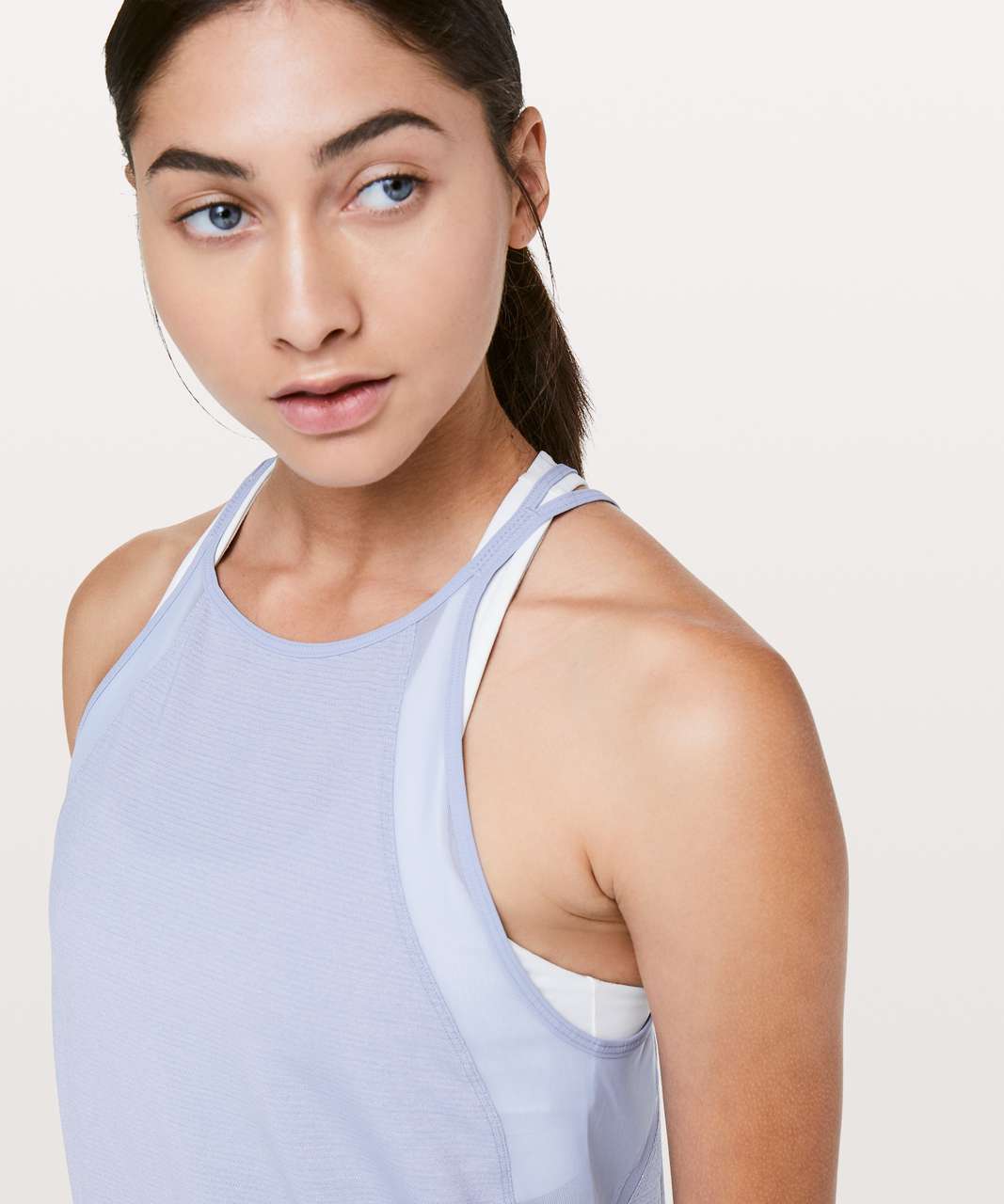 Lululemon Run Off-Route Tank - Heathered Iron Purple / Iron Purple