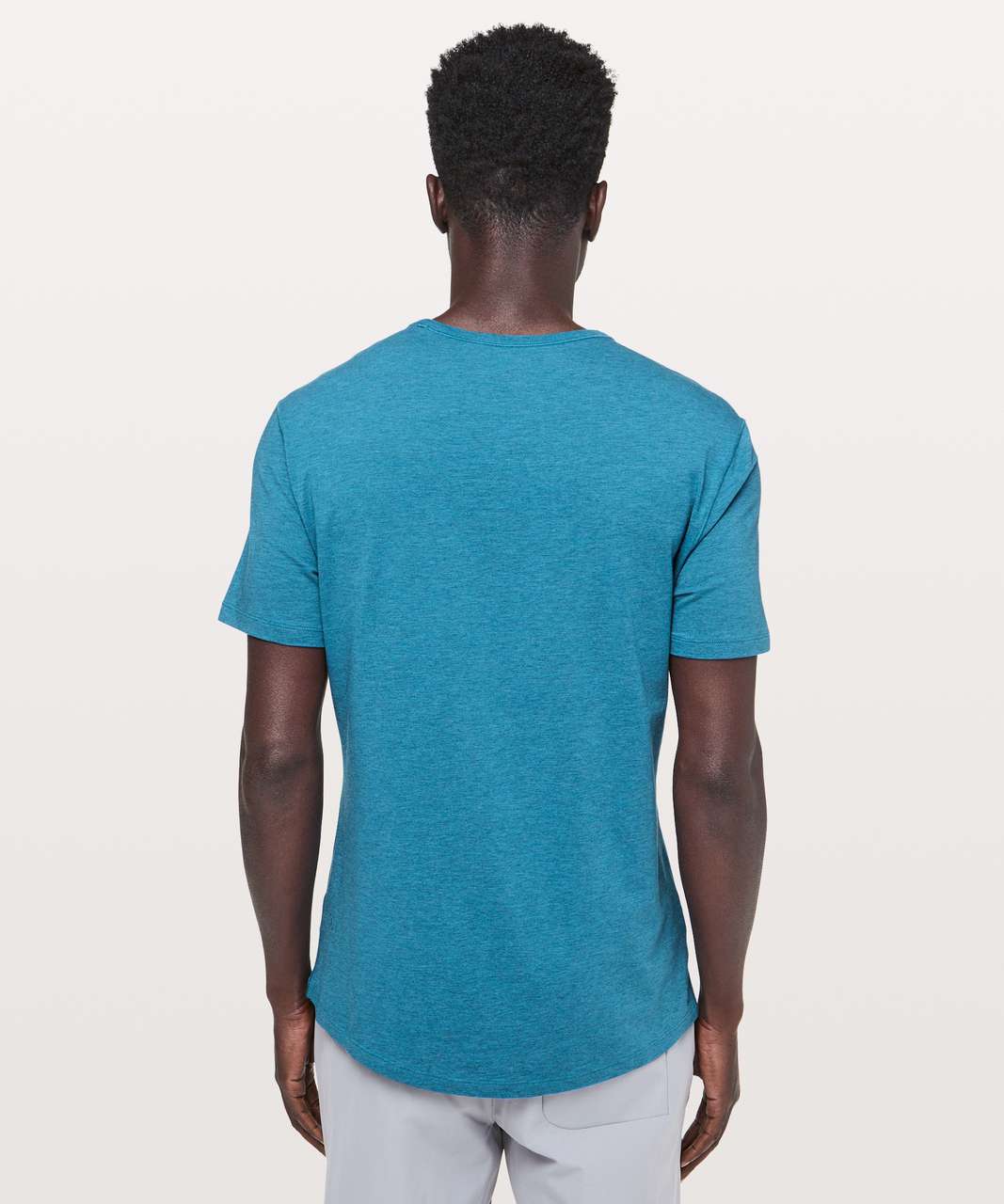 Lululemon 5 Year Basic Tee *Updated Fit - Heathered Pewter Blue