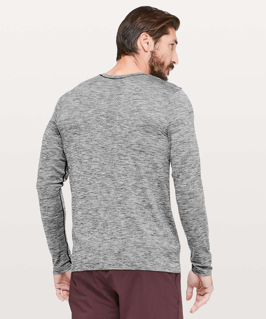 Lululemon Metal Vent Tech Surge Long Sleeve - Black / White