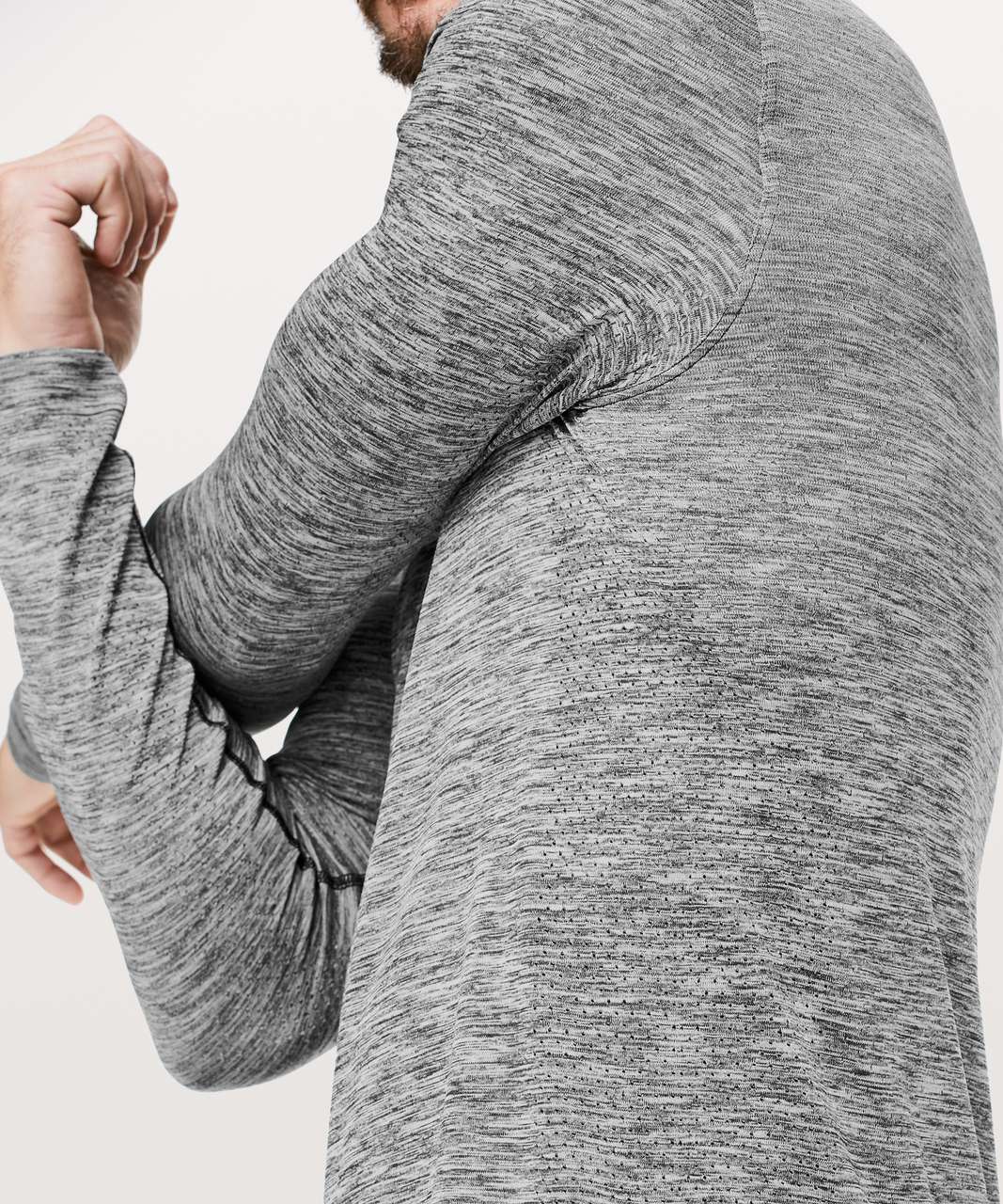 Lululemon Metal Vent Tech Surge Long Sleeve - Black / White