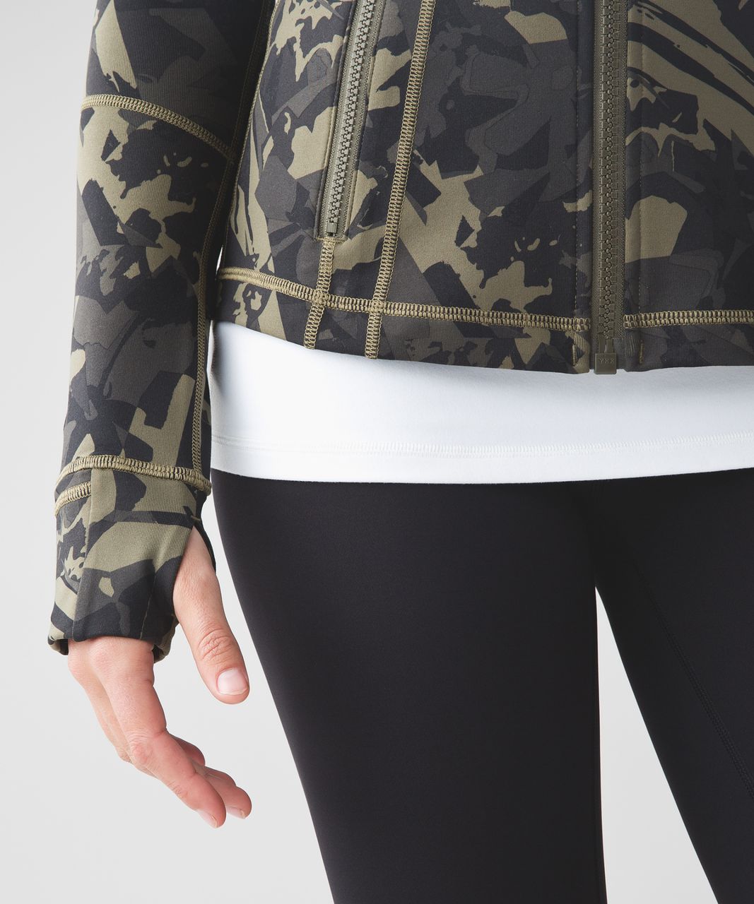 Lululemon Define Jacket - Pop Cut Fatigue Green Black