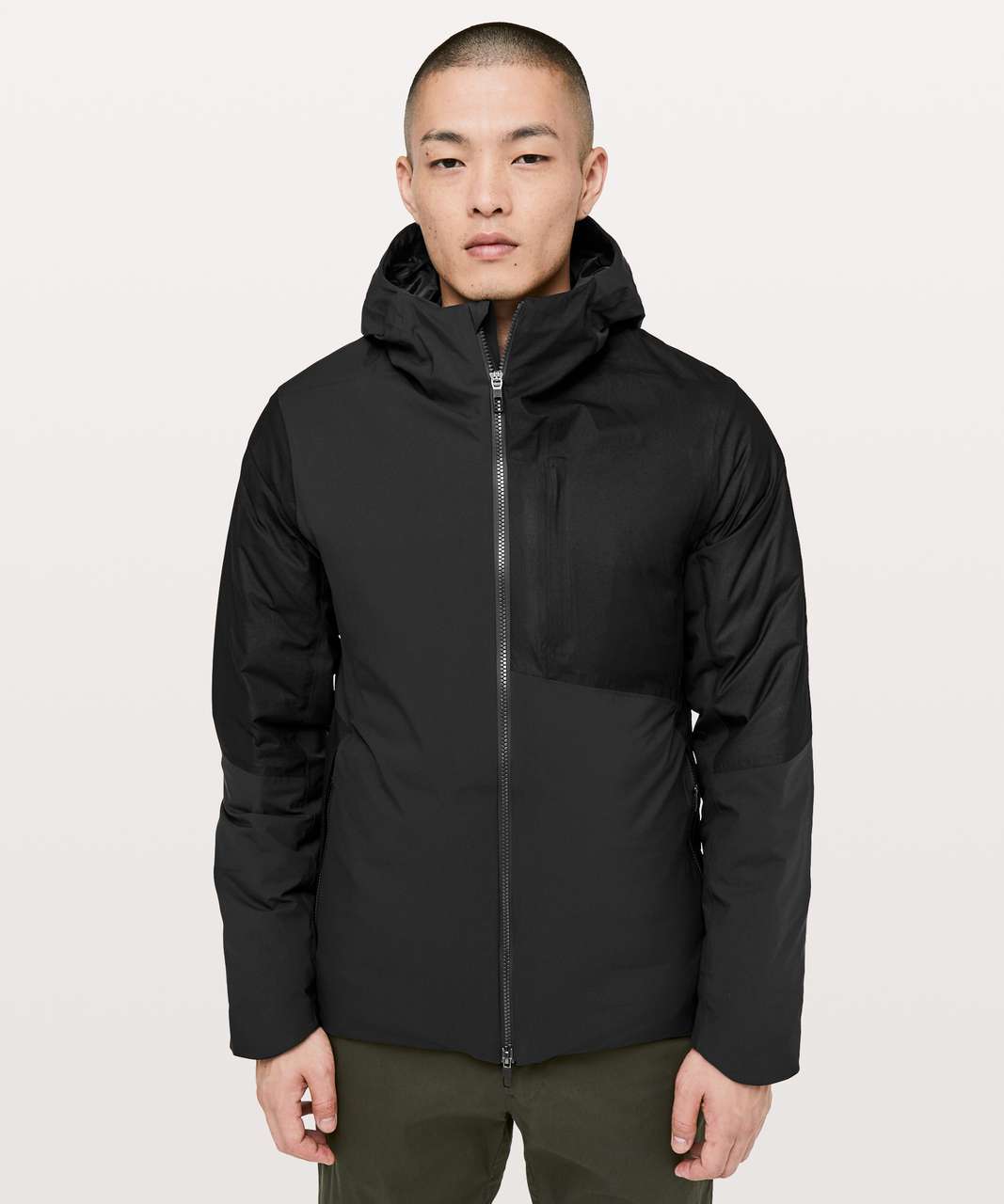 Lululemon Wunder Puff Cropped Jacket - Black (First Release) - lulu fanatics