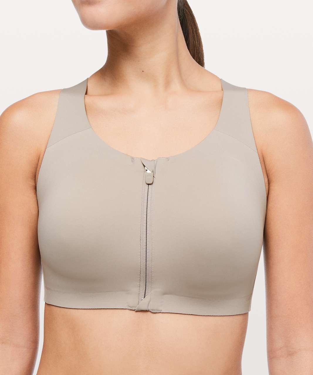 NWT Lululemon Enlite Bra Front Zip Double Dimension Starlight Black Sz 38C