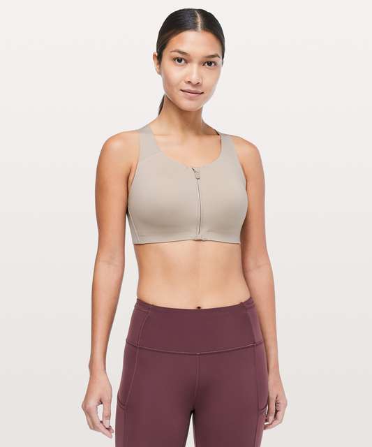 $180 Lululemon Enlite Zip Front Bra UK10 UK12 38C Spiced Bronze, Women's  Fashion, Activewear on Carousell