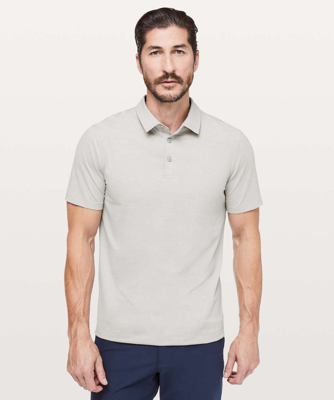 Lululemon Evolution Polo - Heathered Moon Shine