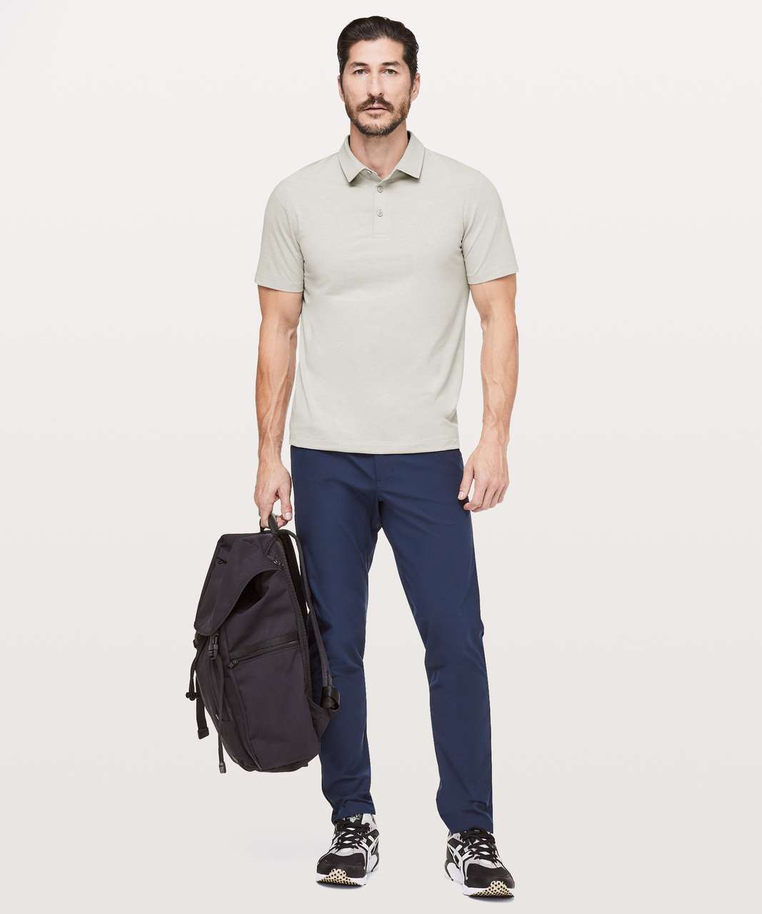 Lululemon Evolution Polo - Heathered Moon Shine